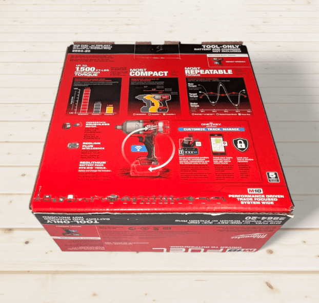Milwaukee M18 FUEL 3/4 in High Torque Impact Wrench with ONE-KEY (Bare Tool, 8.59 in) zo4wz