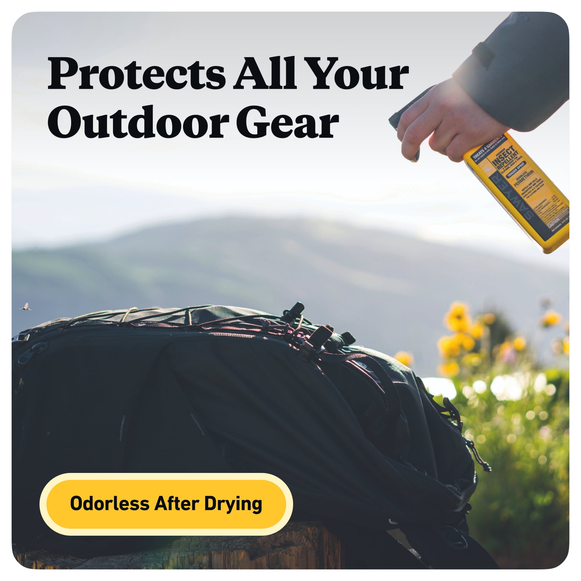 Sawyer Premium Permethrin Clothing and Gear Insect Repellent Spray (Yellow, 12 oz) eu9z8