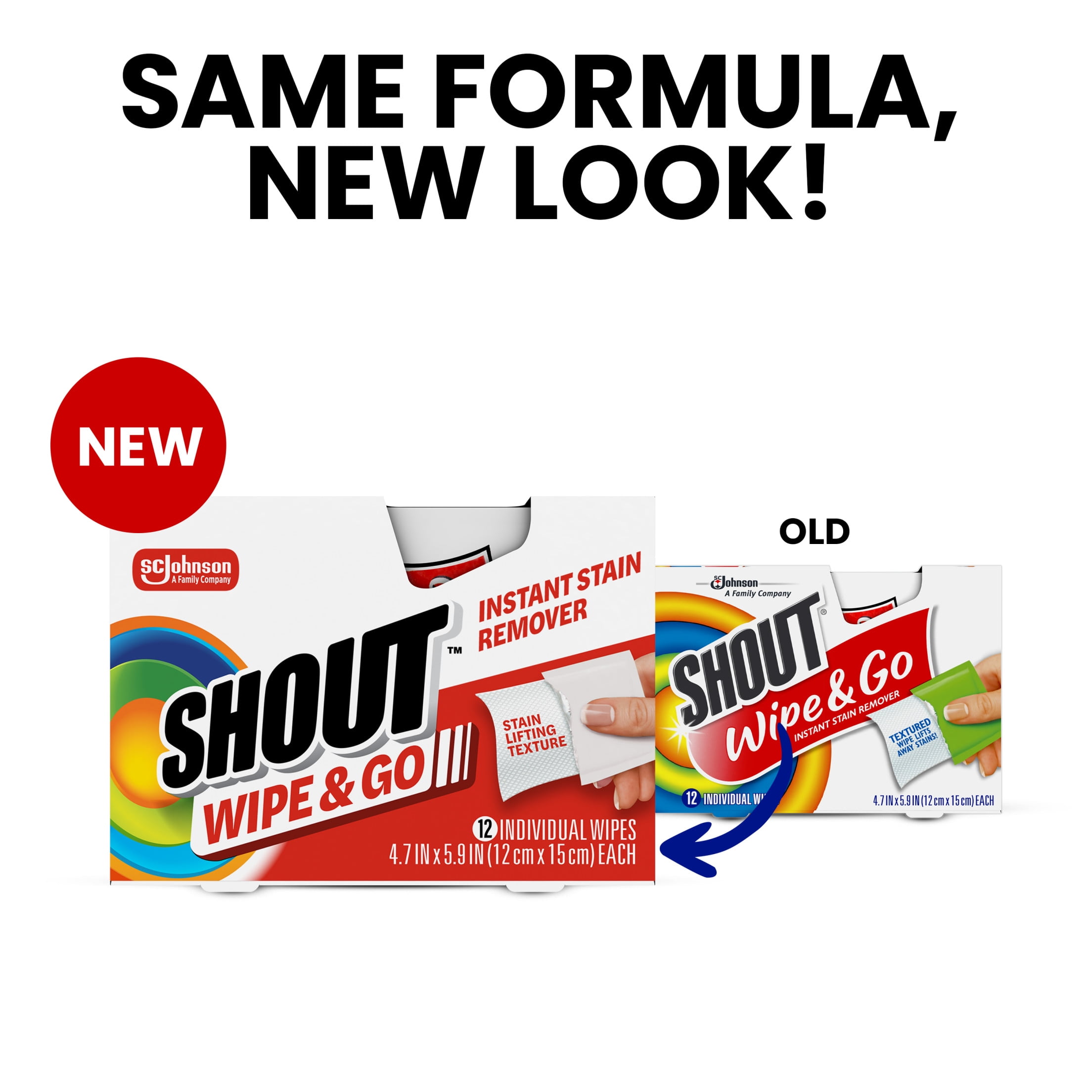 Shout Wipe & Go Instant Laundry Stain Remover Wipes (12 Count) 2rhd6