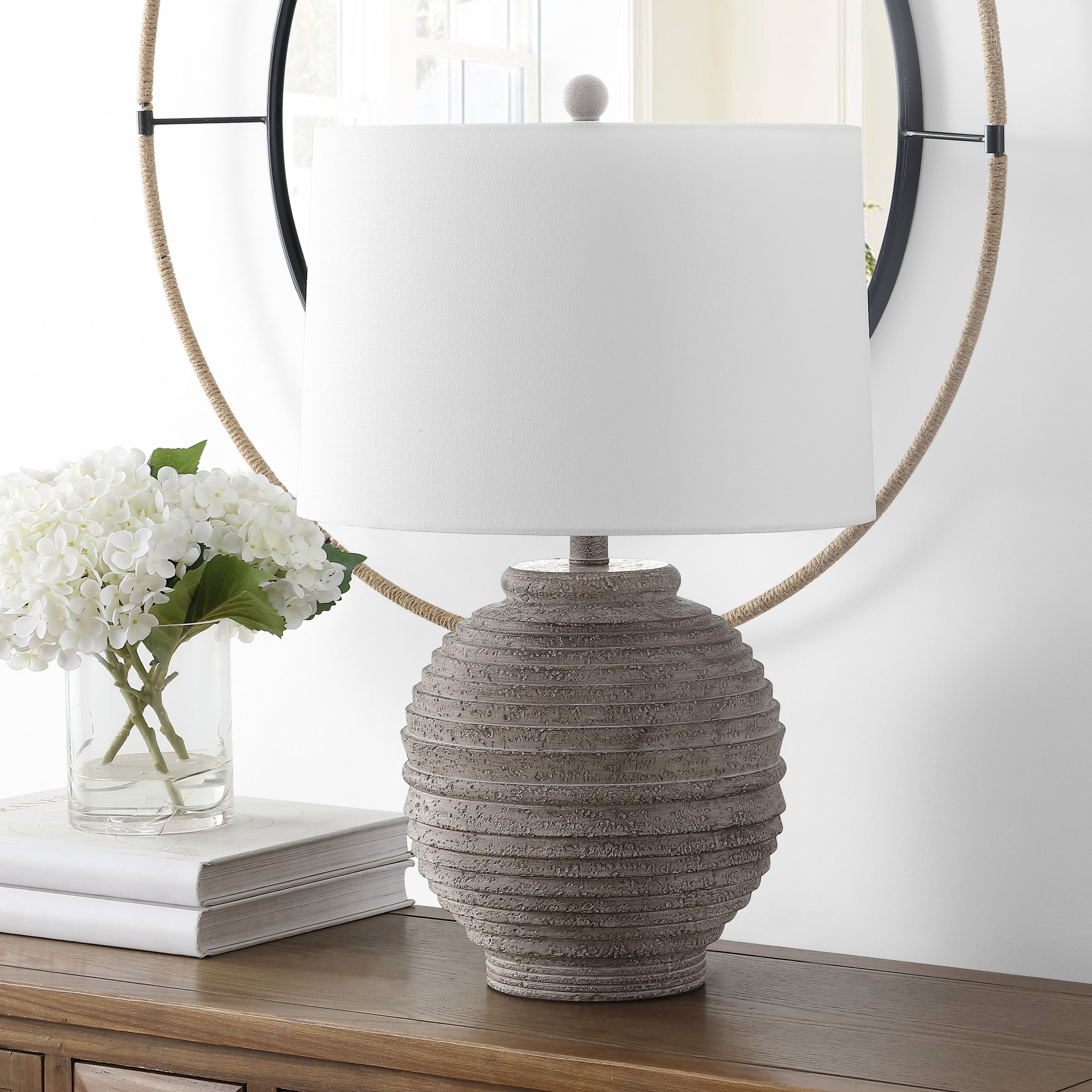 Safavieh Pendri Classic Contemporary Table Lamp with LED Bulb (Brown, 24 in.) z1duk