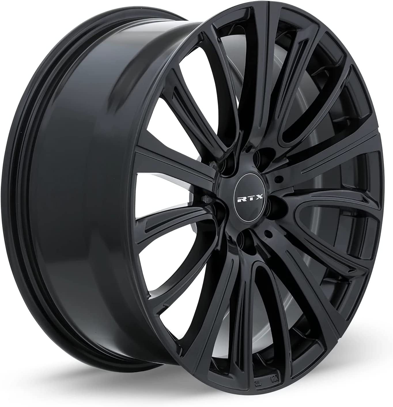 RTX Wheels Network Custom Alloy Wheel (Satin Black, 18x8 in, 5x114.3 Bolt Pattern, 35mm Offset) 67n6w