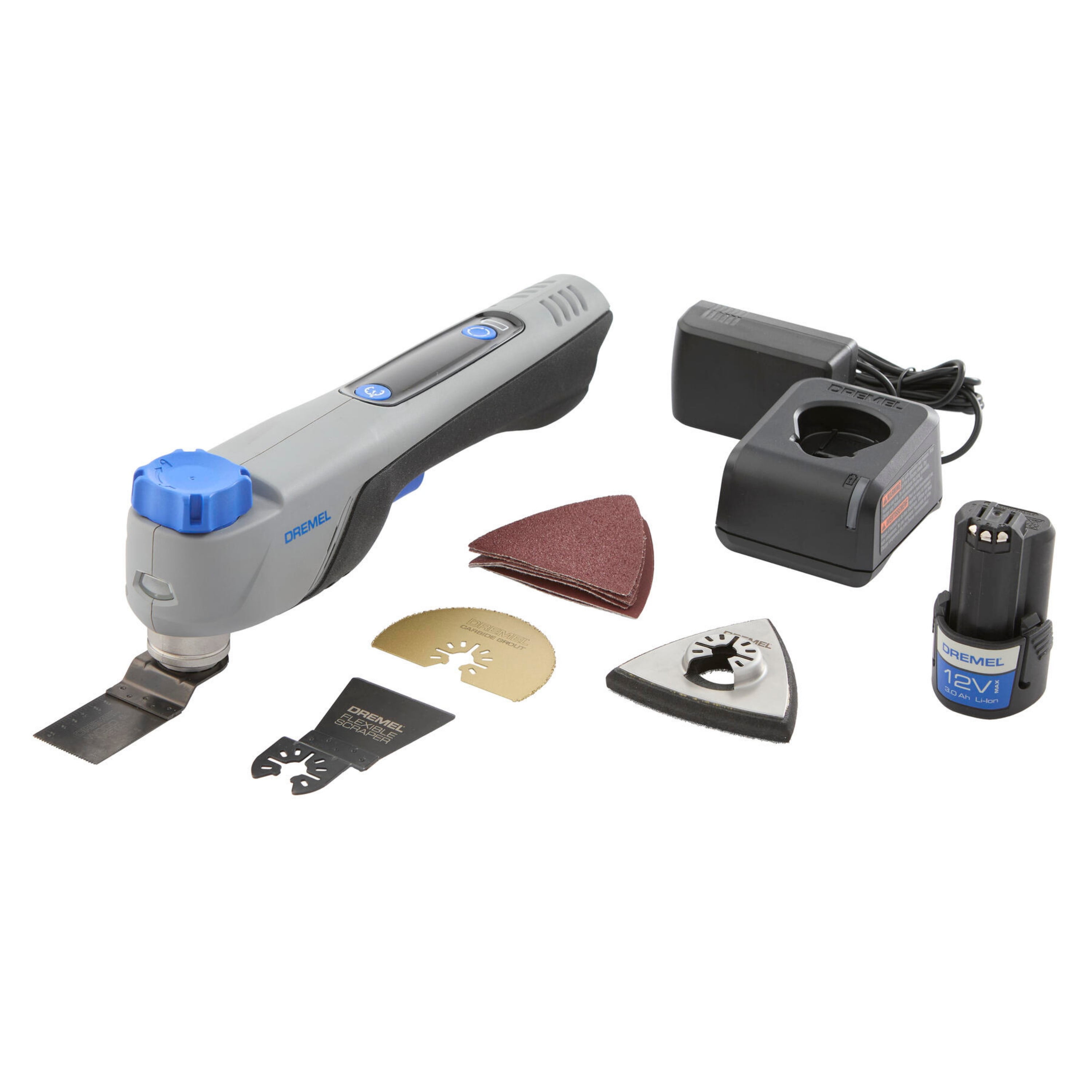 Dremel Blueprint 12V Brushless Oscillating Multi-Tool with Integrated Application Selector (Grey, 12V) d55gb