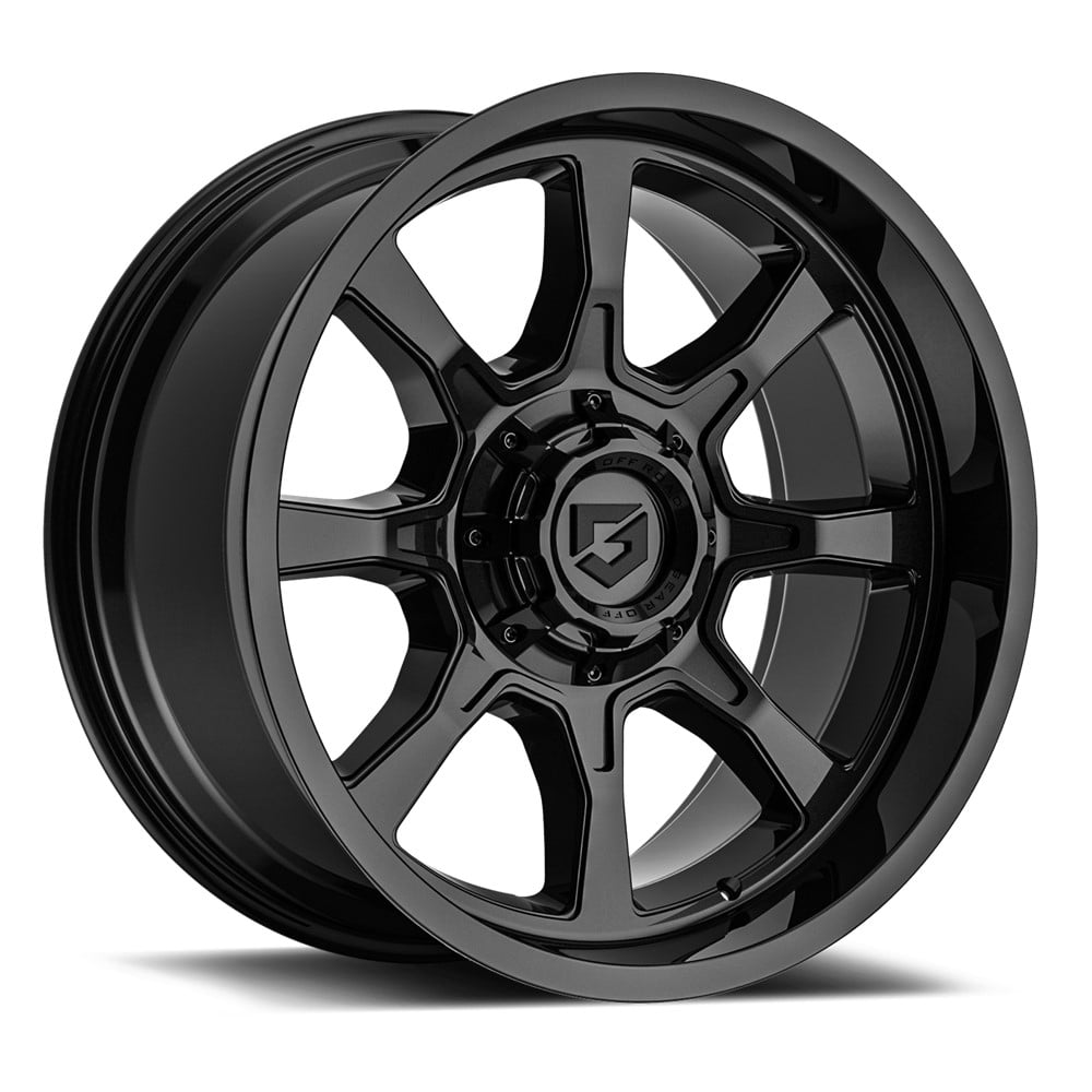 Gear Off Road 772B Gloss Black Wheel (17x9 in, 6x135 / 6x5.50 Bolt Pattern, 0mm Offset) yt973