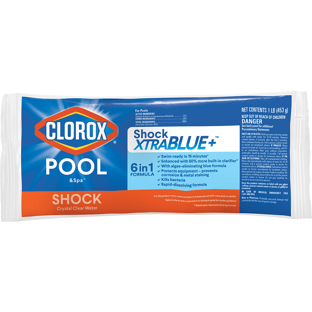 Clorox Pool&Spa Shock XtraBlue+ Granules Swimming Pool Sanitizer (1 lb) ujpb6