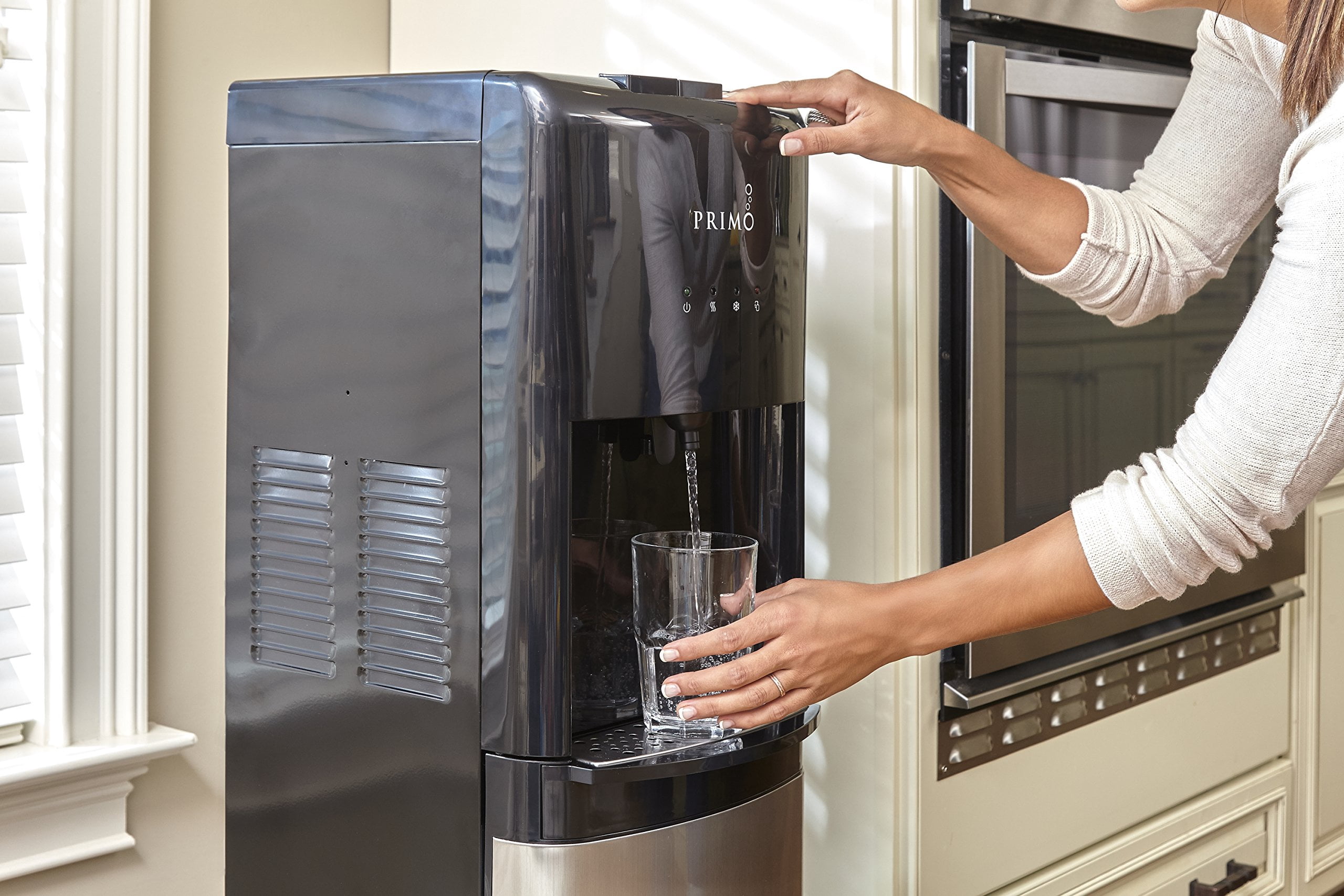 Primo Stainless Steel Bottom Load Water Cooler Dispenser (Silver, 1 Spout) gdu6p