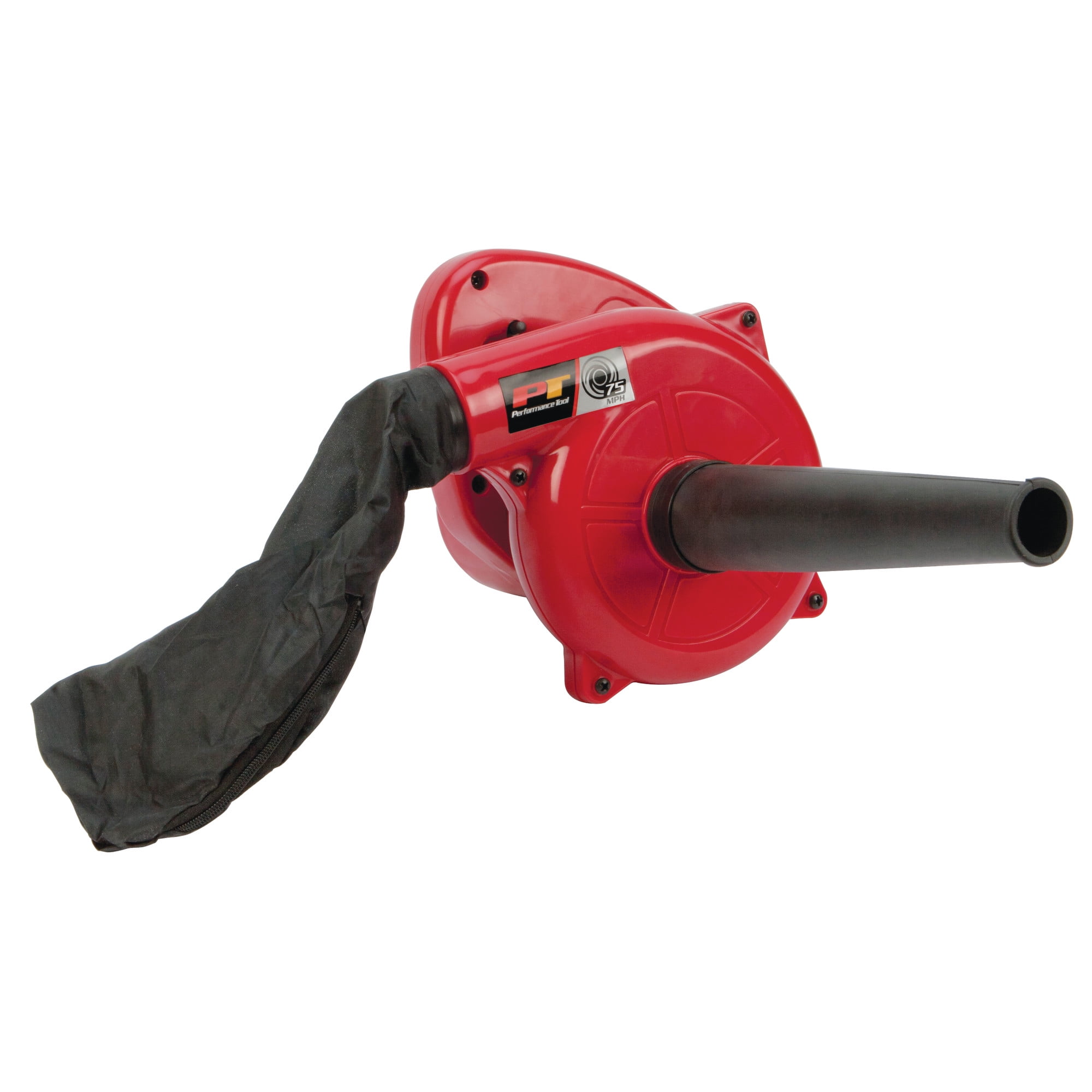 Performance Tool W50063 Electric Shop Blower and Vacuum for Garage Cleaning (Red, 3.3 lb) 5pxeo