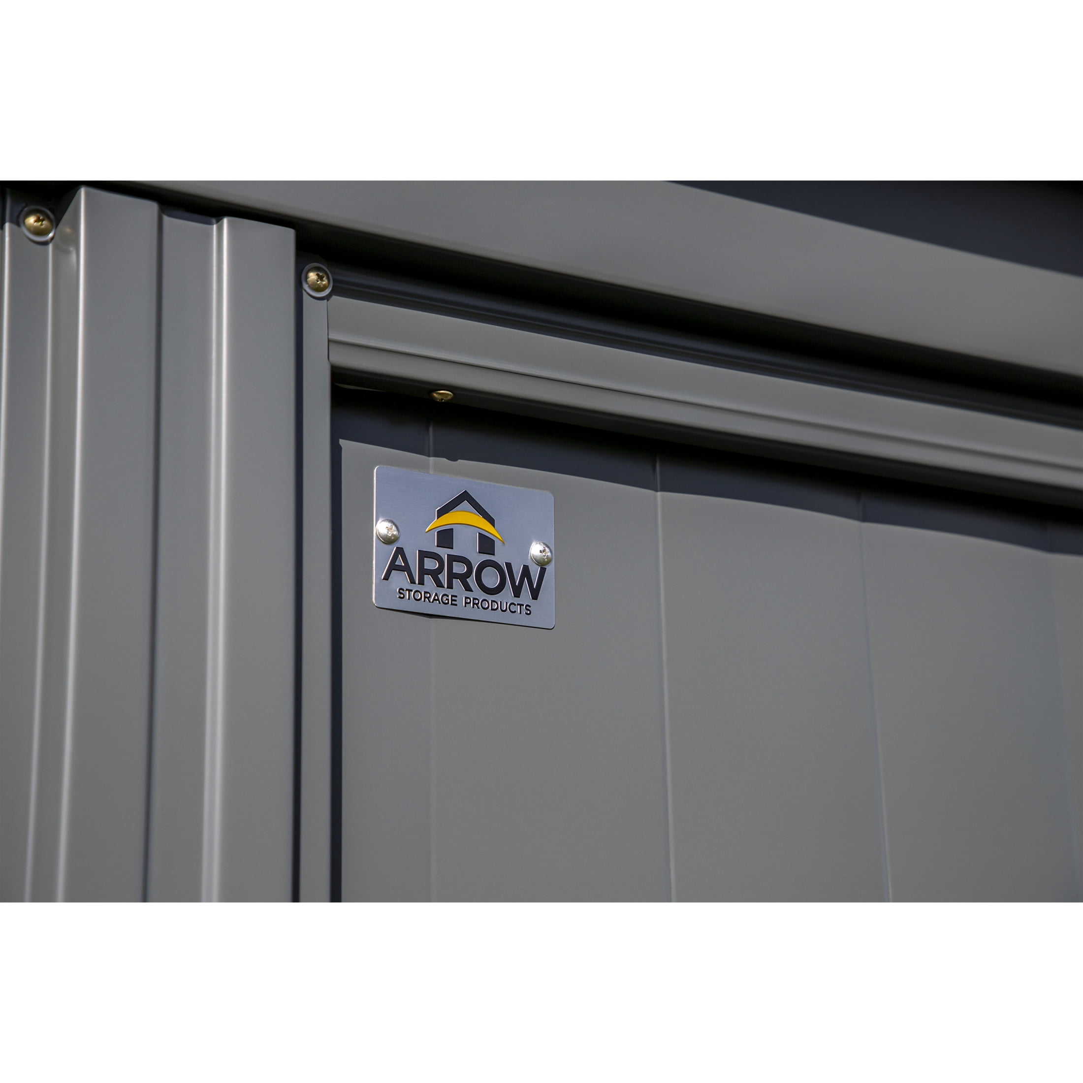 Arrow Classic Steel Storage Shed, Weather-Resistant Outdoor Garden Utility Building (Charcoal, 10 ft x 12 ft x 6 ft) j9pvw
