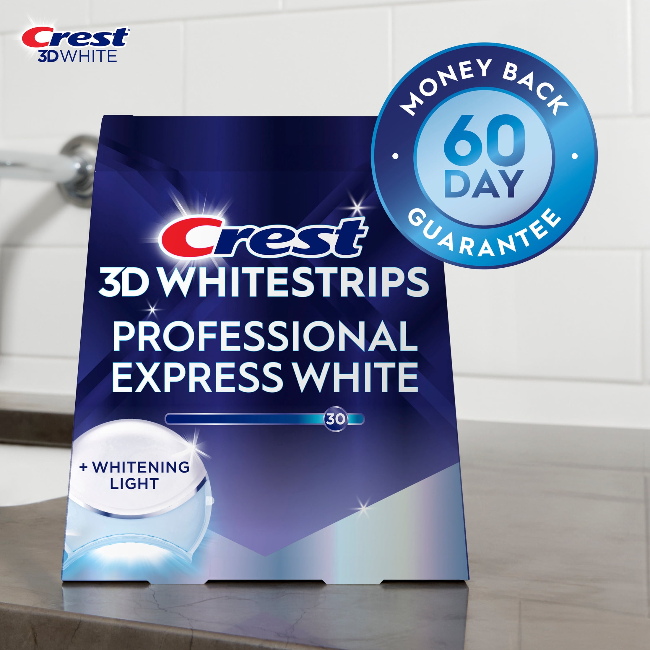 Crest 3DWhitestrips Professional Express Teeth Whitening Kit with Light (19 Treatments) dgjtb