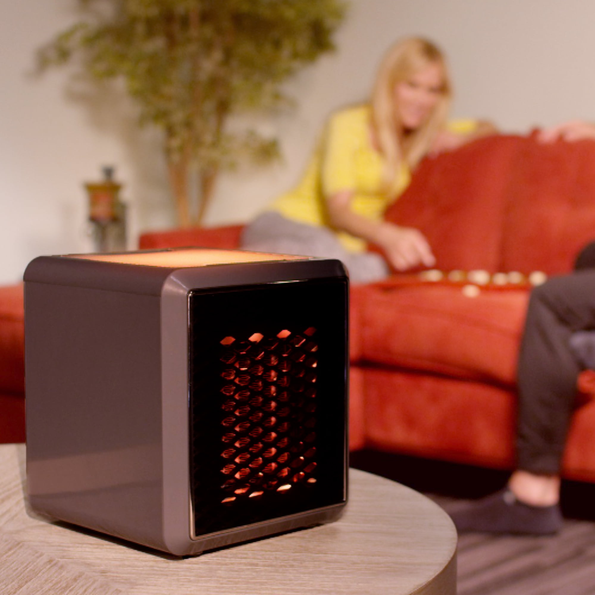 Handy Heater Pure Warmth Electric Ceramic Space Heater (Grey, 1200 Watt) tnjy0