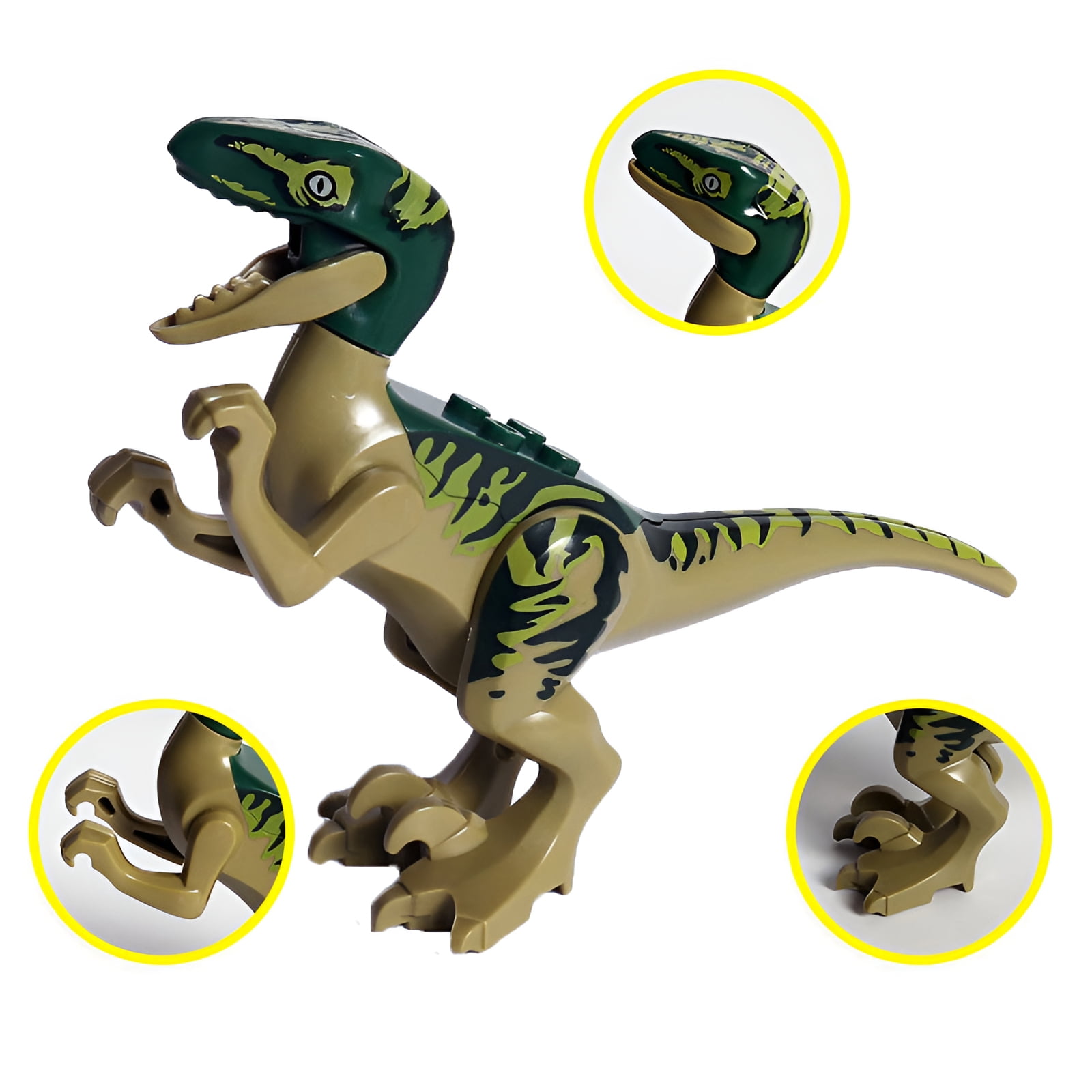BESTSKY Dinosaur Building Blocks Set, Educational STEM Construction Toy for Toddlers (6 Pieces) c4ujd