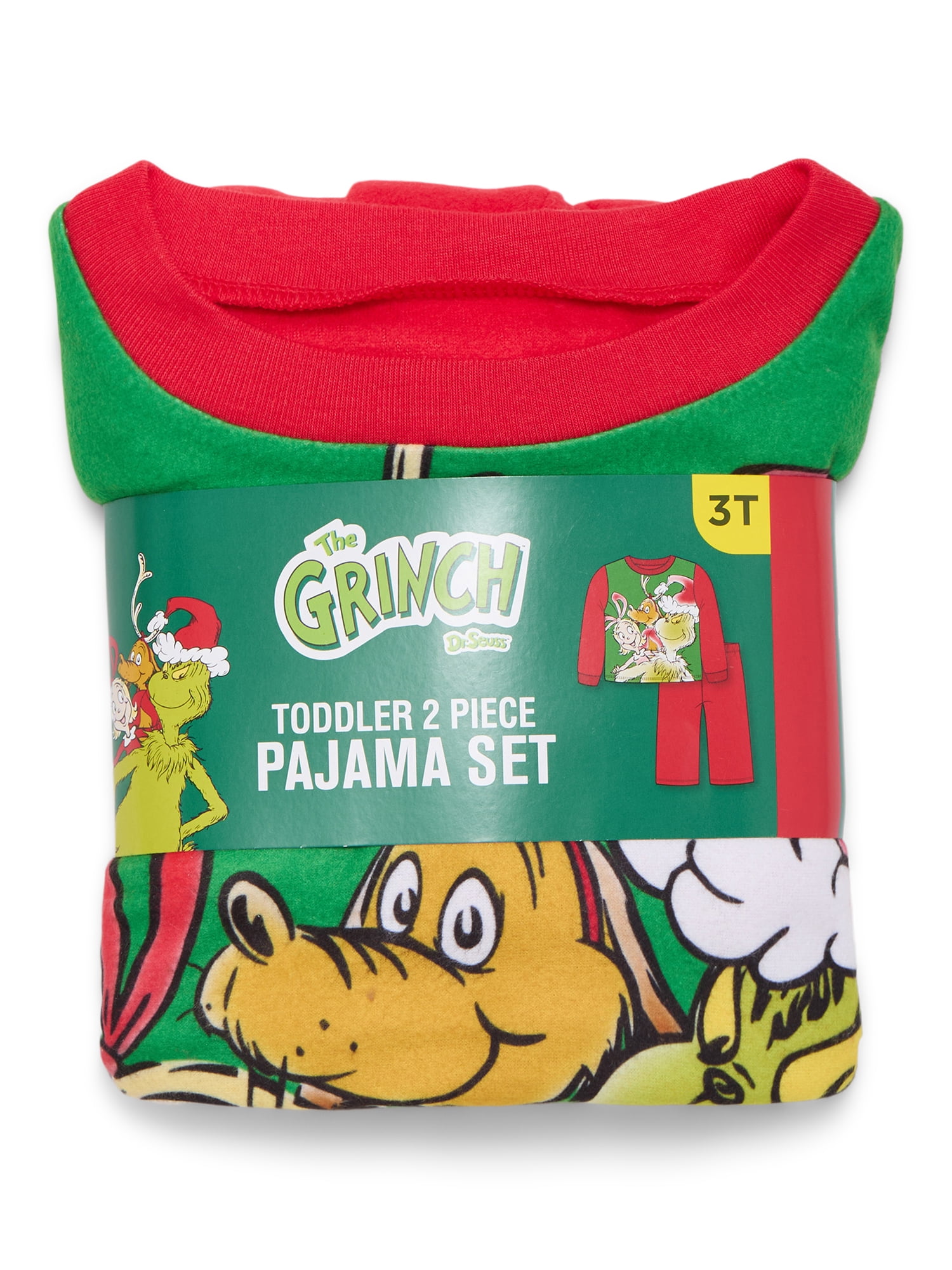 How The Grinch Stole Christmas Toddler Boys and Girls Pajama Set (Green, 2T) qml07