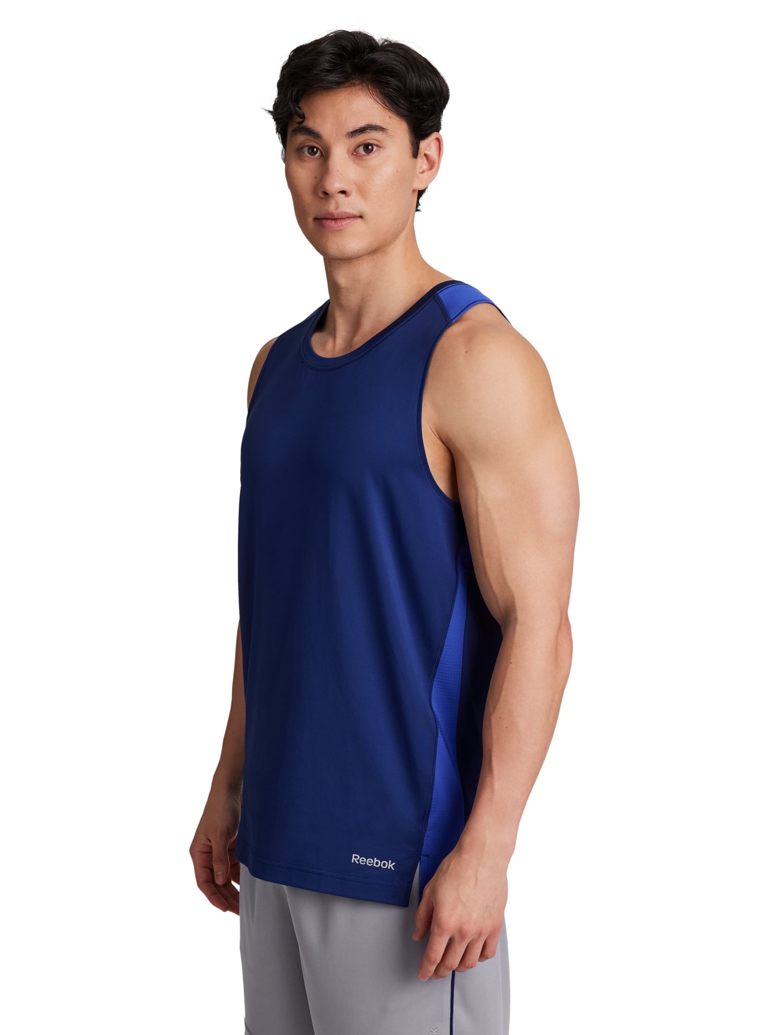 Reebok Men's Muscle Tank Top Performance Graphic Sleeveless Shirt (Blue, XS-5XL) dkhrh