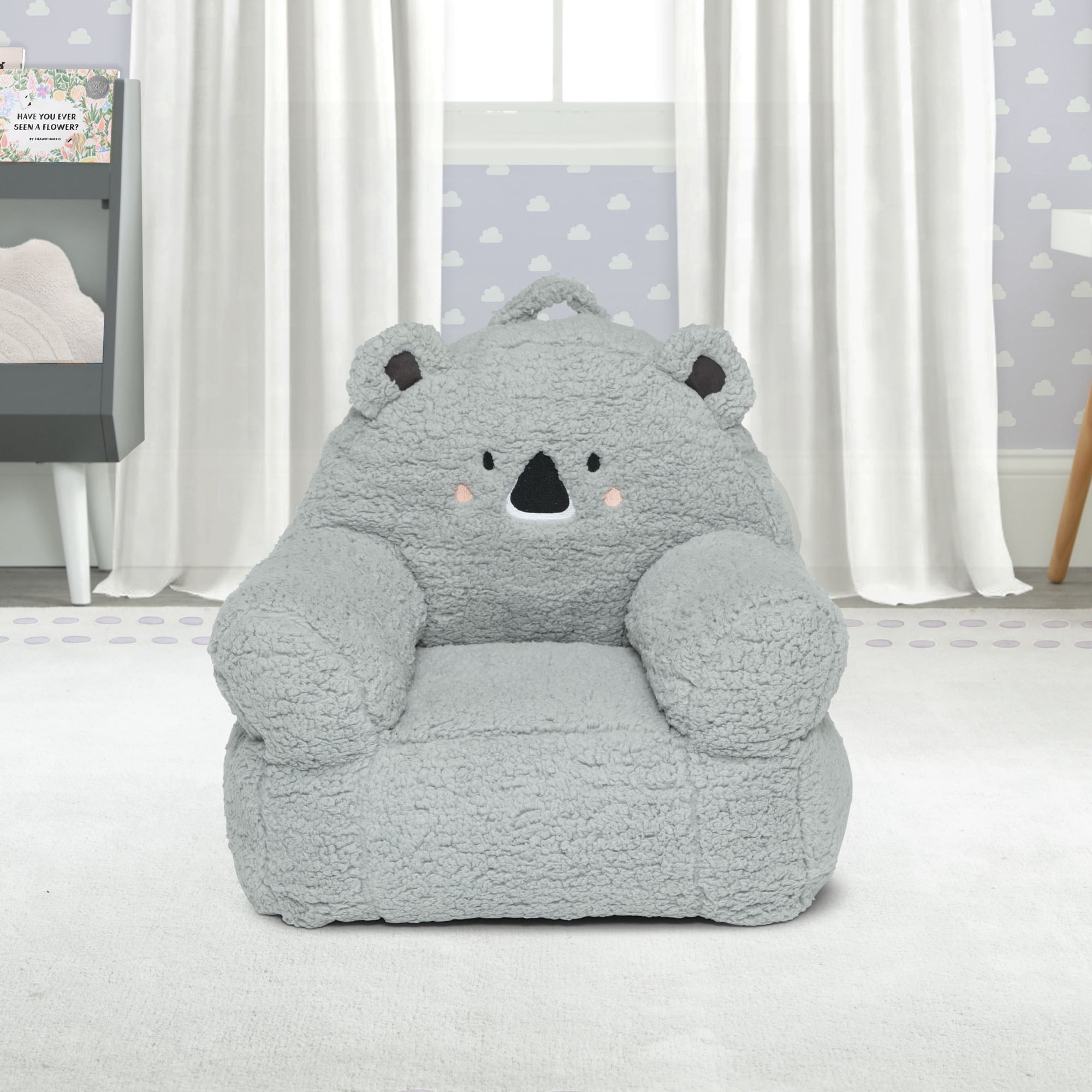 Delta Children Cozee Pal Chair, Koala (Grey, 19 in x 17.5 in x 19 in) t2dp3