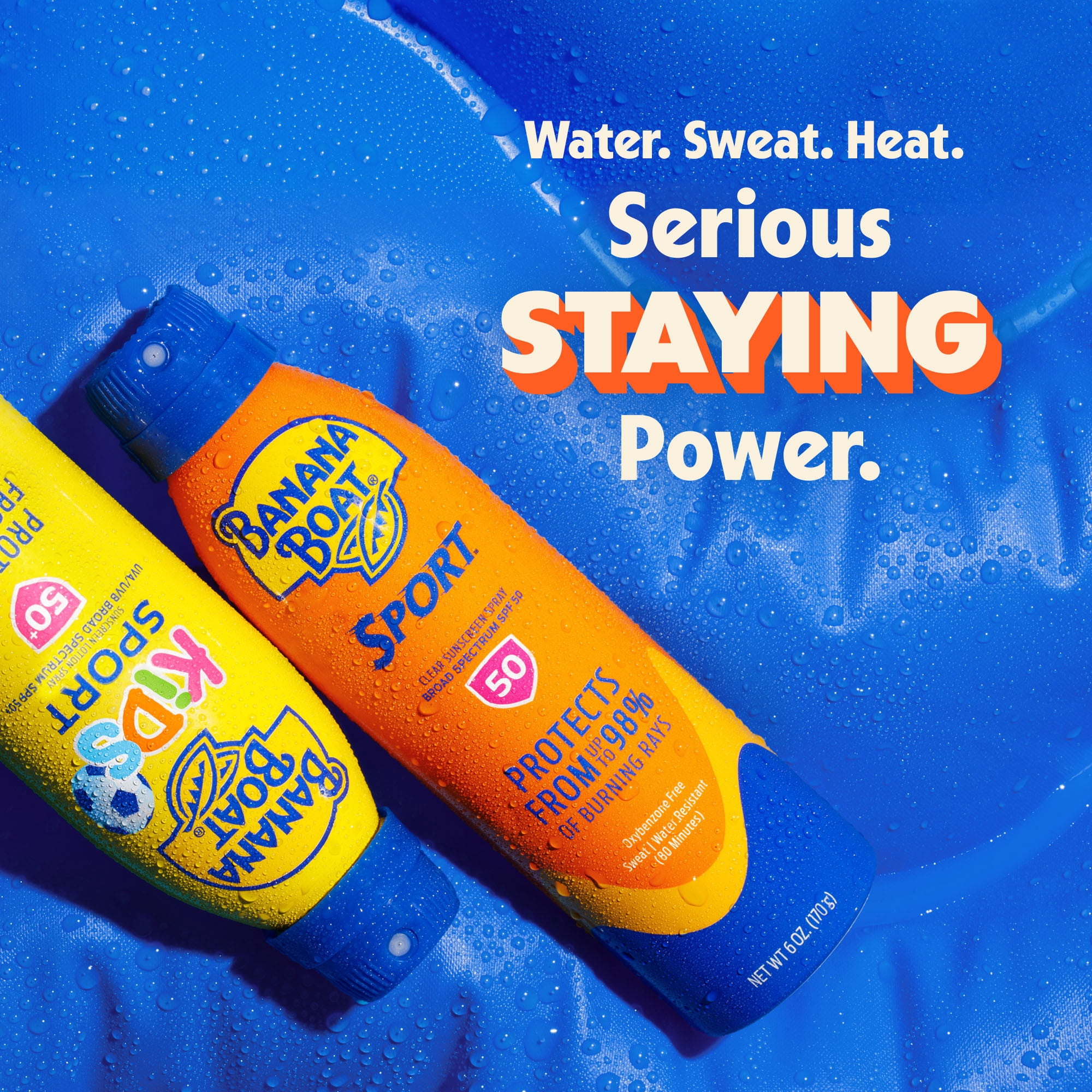 Banana Boat Sport Ultra Sunscreen Spray SPF 50 Broad Spectrum Protection (Twin Pack, 12 oz Total) 17gl9