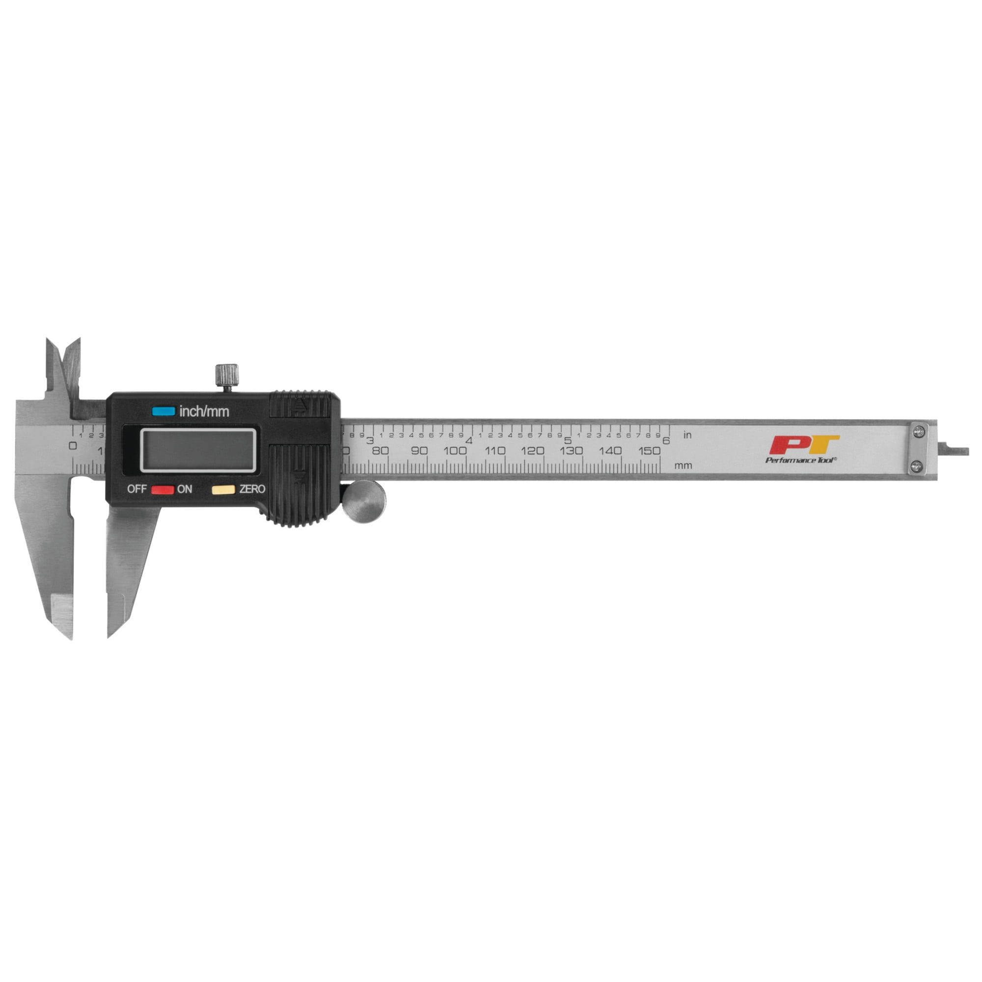 Performance Tool W80152 Electronic Digital Caliper with Extra Large LCD Screen (Silver, 6 in) 3enoa
