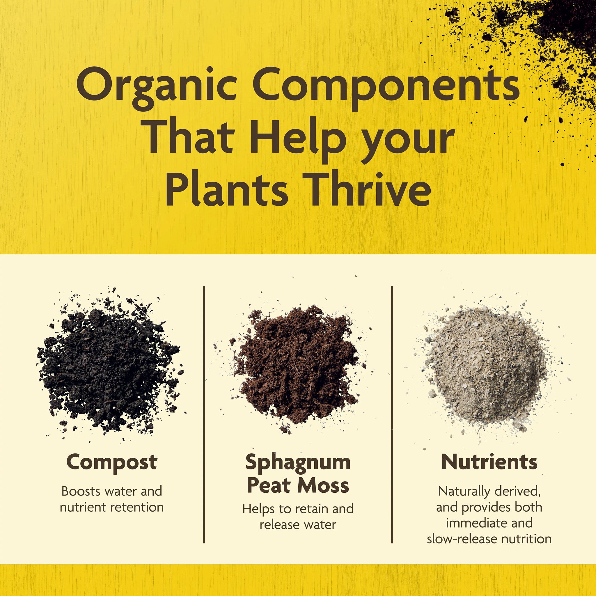 Miracle-Gro Organic Outdoor Potting Mix for Container Plants, Natural Fertilizer Enriched (25 qt) va4yy
