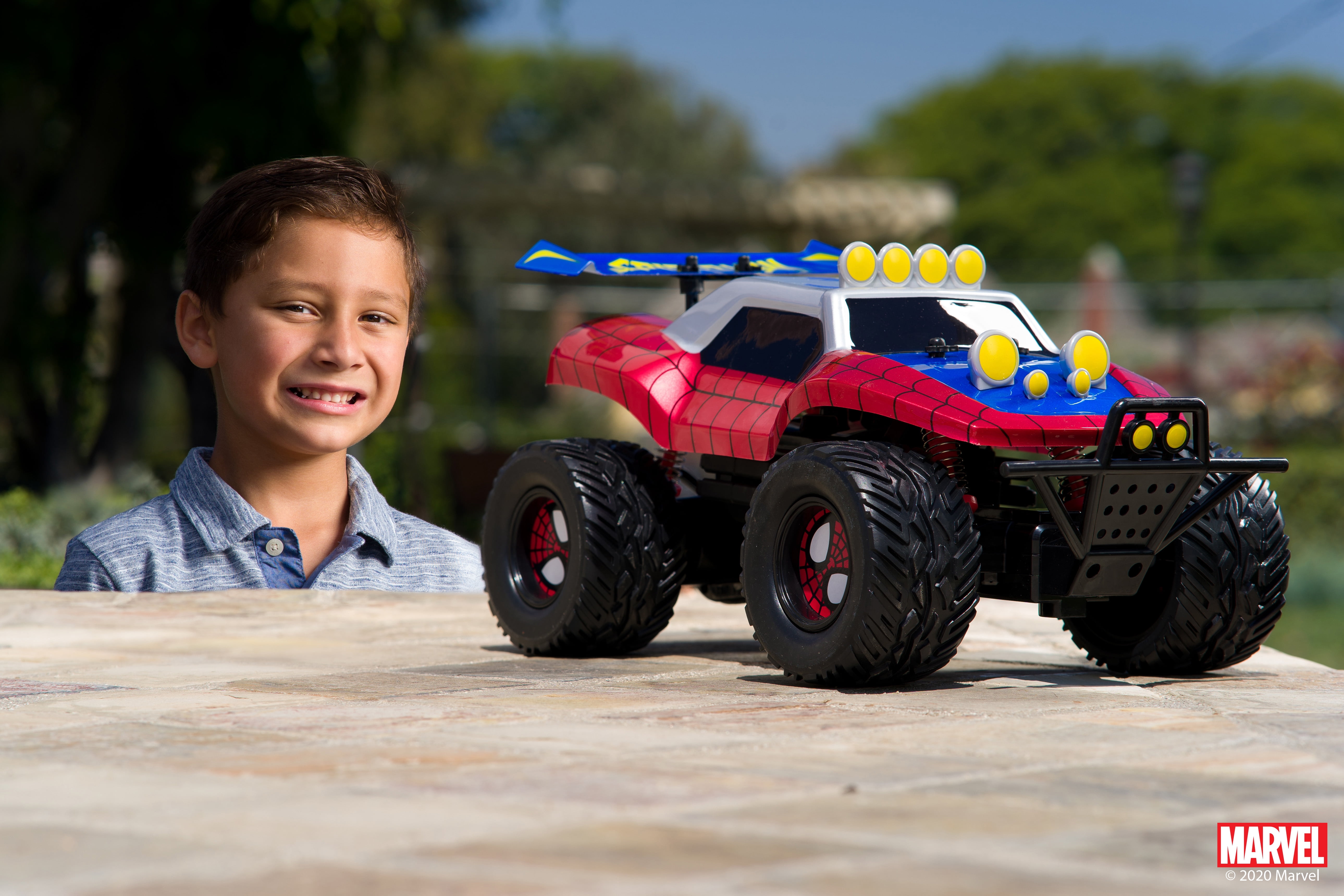 Jada Toys Marvel Spider-Man RC Buggy Radio Control Car (Red, 10 in) dszhs