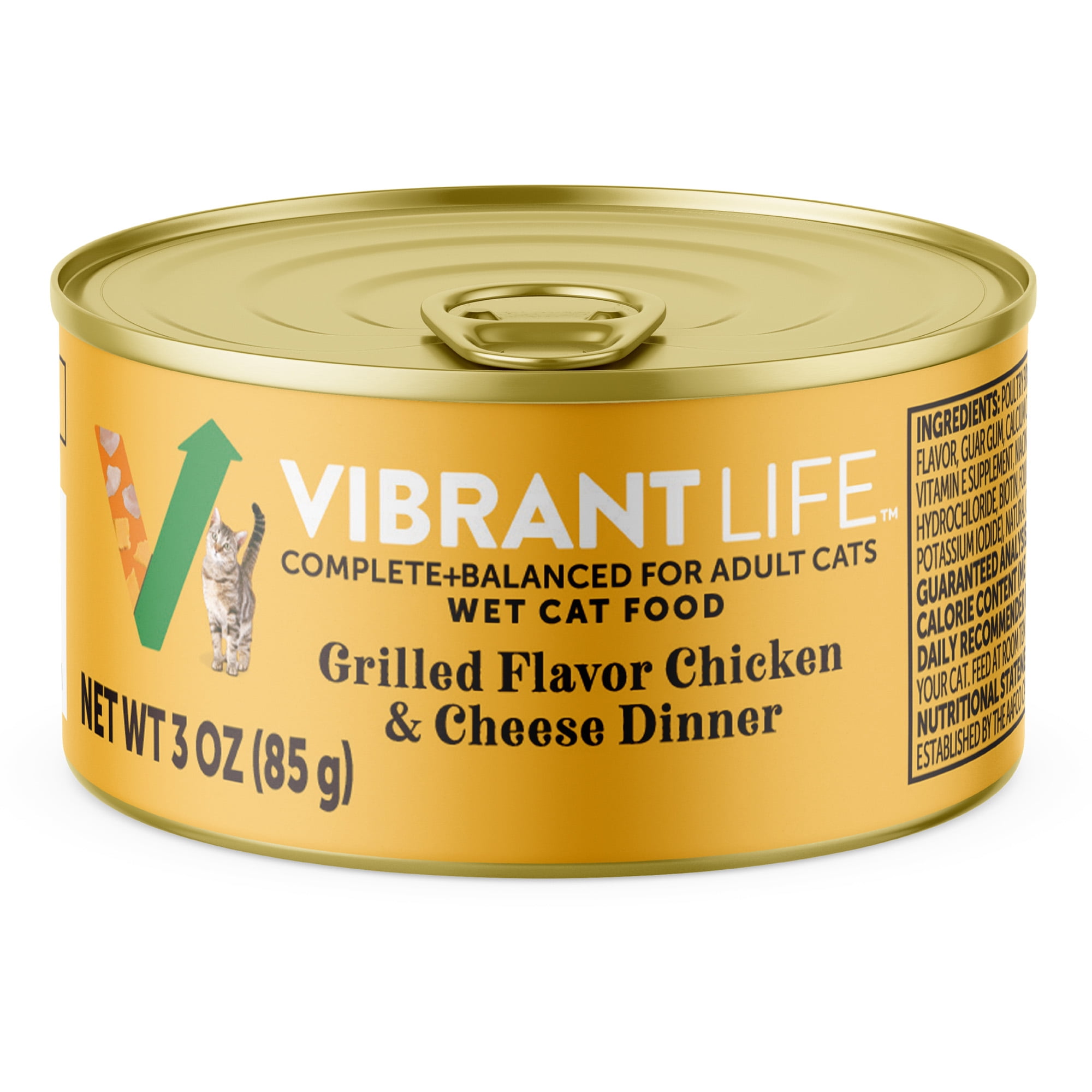 Vibrant Life Delight Grilled Chicken & Cheese Wet Cat Food (3 oz) caoqe