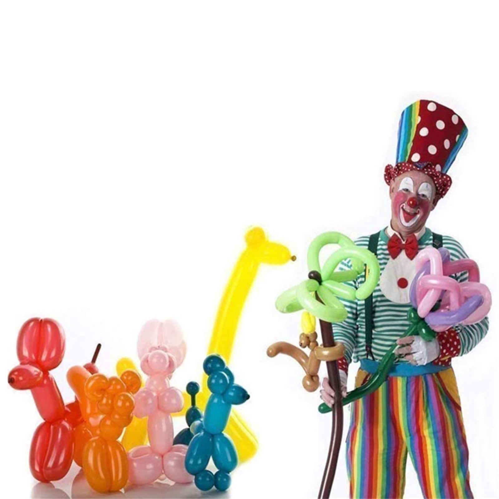 Kidyawn Twisting Balloons for Animal Modeling, Thickened Latex Magic Balloons for Party Decorations (Assorted Colors, 100 Pack) qafw0
