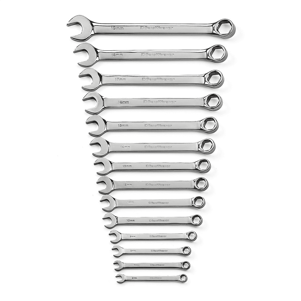 GEARWRENCH 14-Piece Combination Wrench Set, 6-Point Professional Hand Tool Kit (Black, 14-Piece) o7q0s