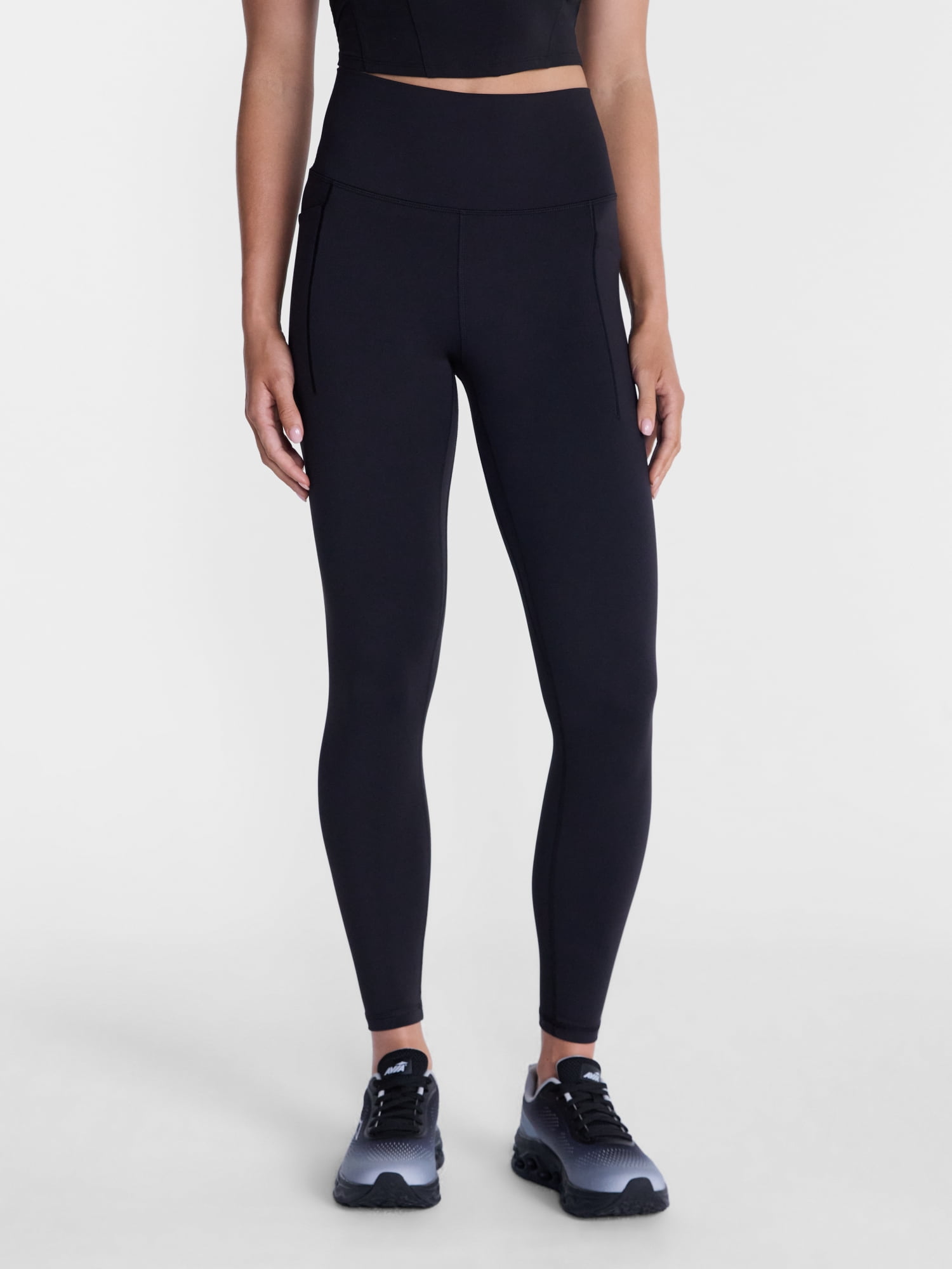 Avia SoftSculpt High Rise Leggings with Pockets (Black, 27 in Inseam) ctd12