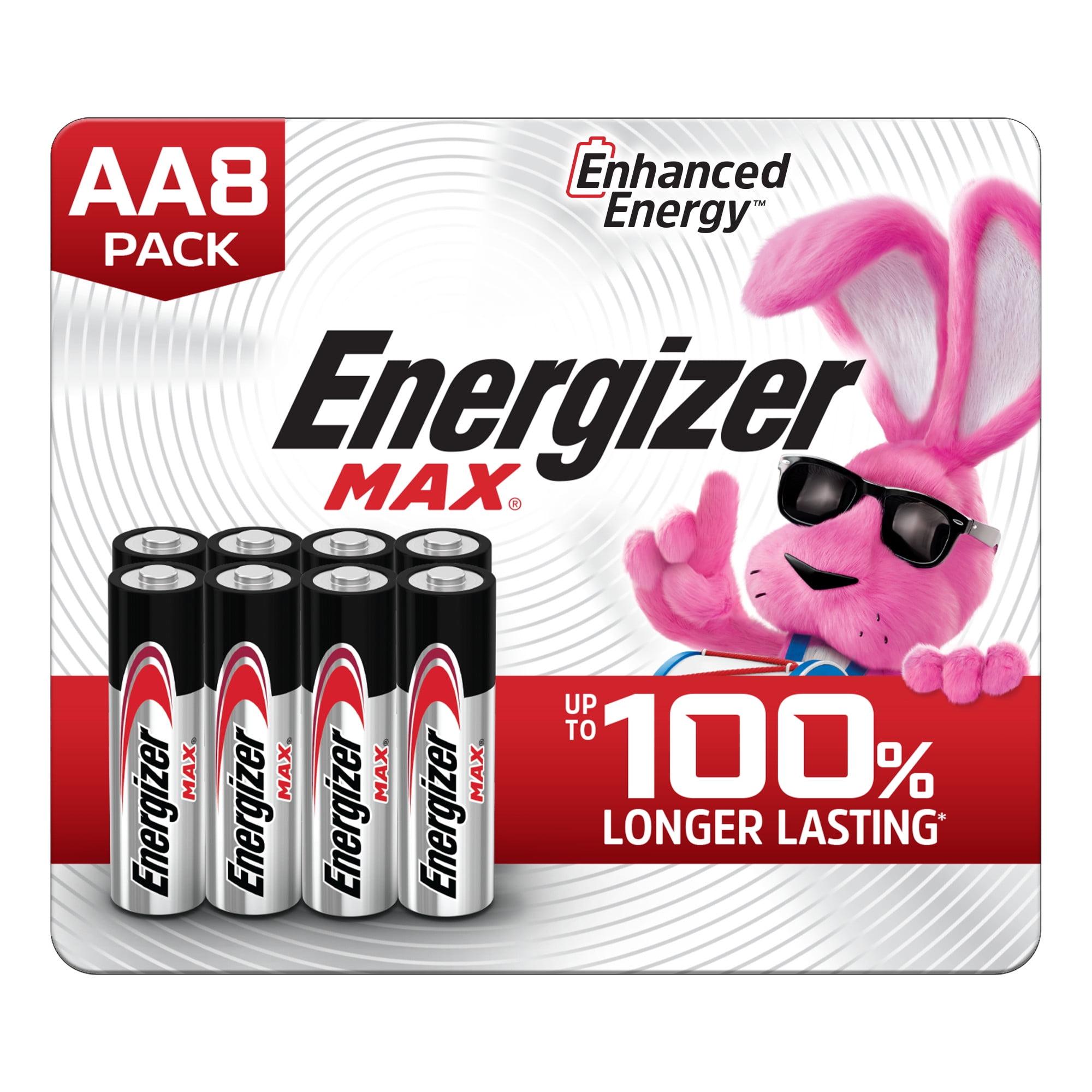 Energizer MAX AA Alkaline Batteries (Long-Lasting Power, 8 Pack) ed58z