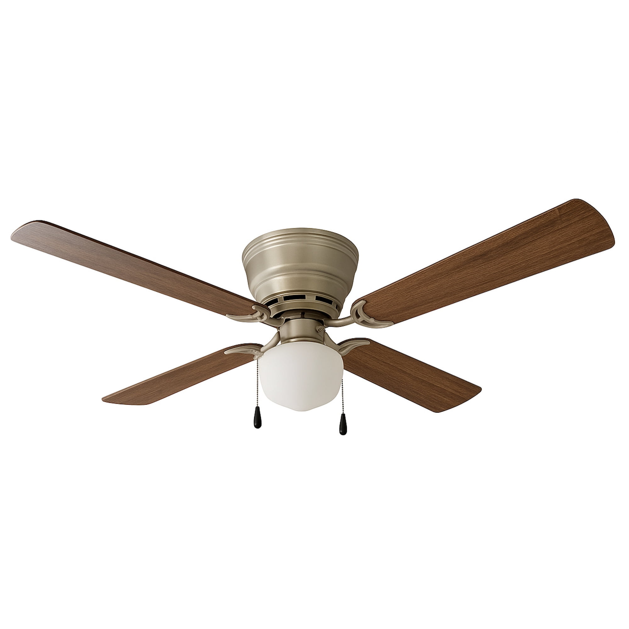 Mainstays Indoor Ceiling Fan with Light Kit (Satin Nickel, 42 in) 1cuc9
