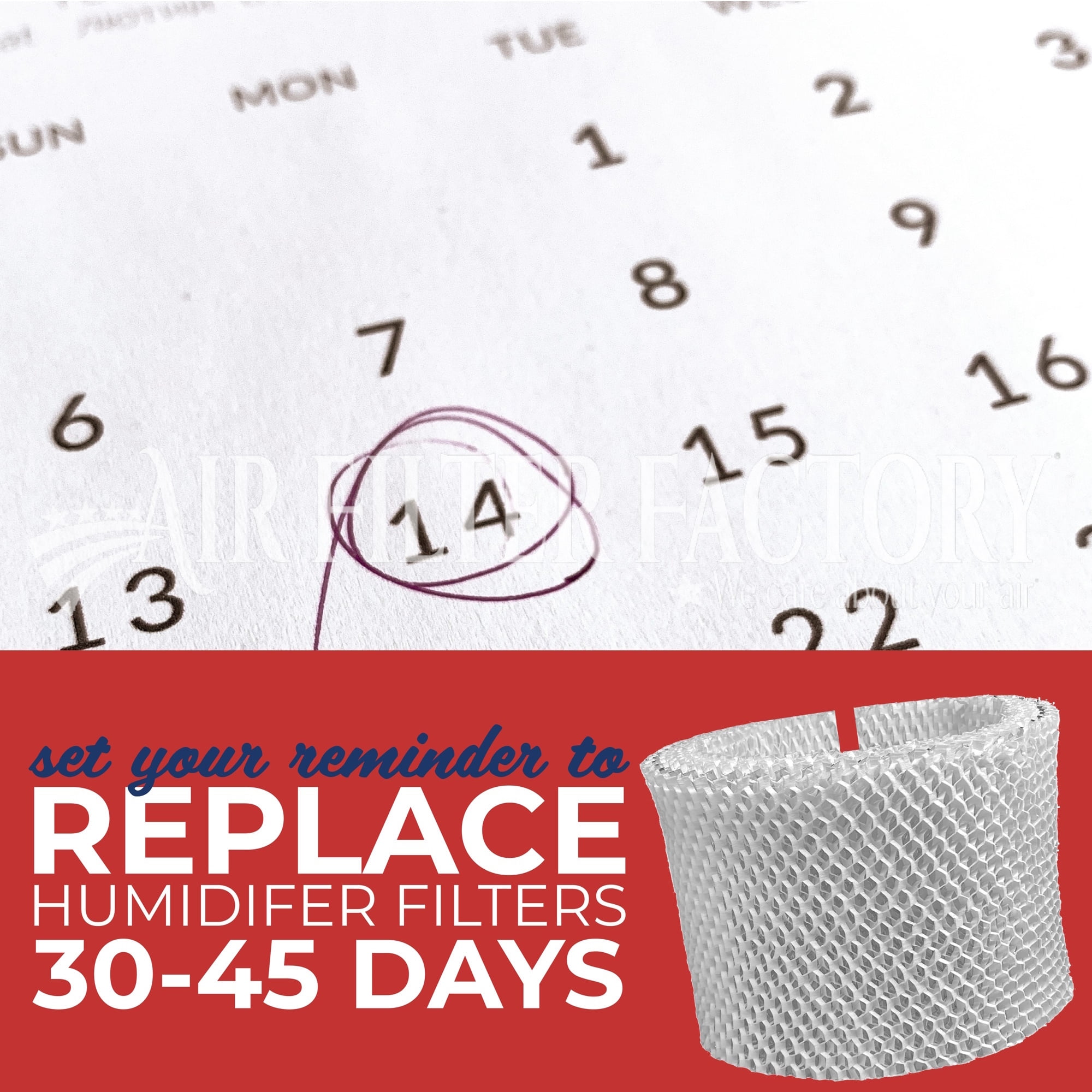 Air Filter Factory Humidifier Wick Replacement for Holmes H64-C HM1645 HM1730 HM1745 HM1750 HWF-64 (2-Pack) zqua0