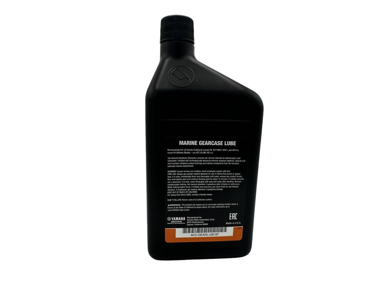 Yamaha OEM Lower Unit Gearcase Lube Oil High-Performance Marine Lubricant (64 fl oz, 2 Pack) bcfhu