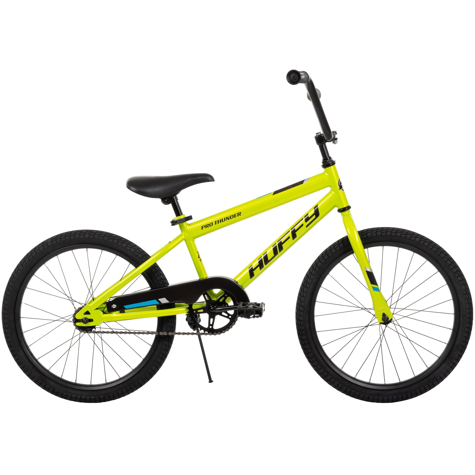 Huffy Pro Thunder Kids BMX Bike, Durable Steel Frame, Single-Speed (Acid Green, 20 in) dtq1c