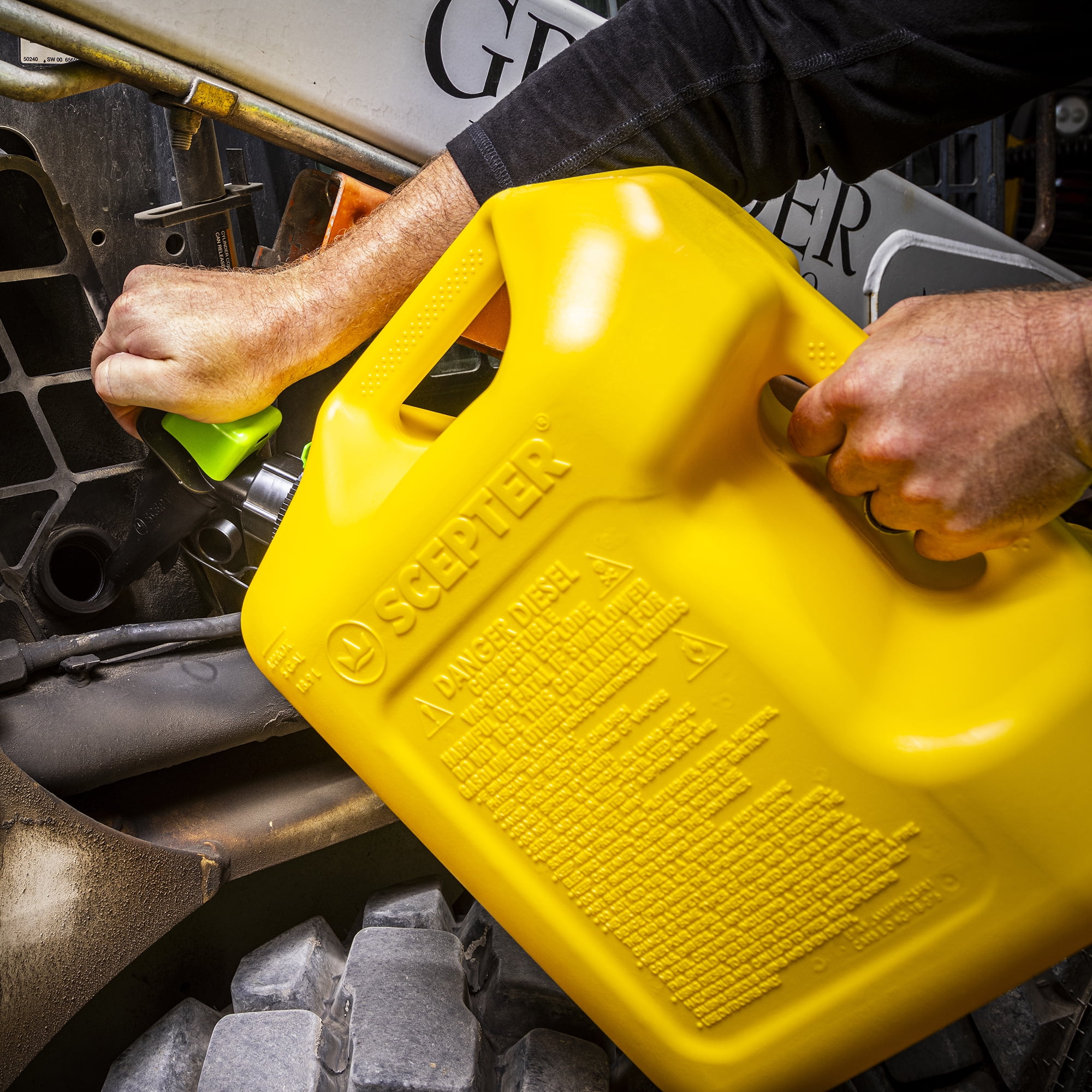 Scepter SmartControl Diesel Fuel Container (Yellow, 5 Gallon) p6hj3