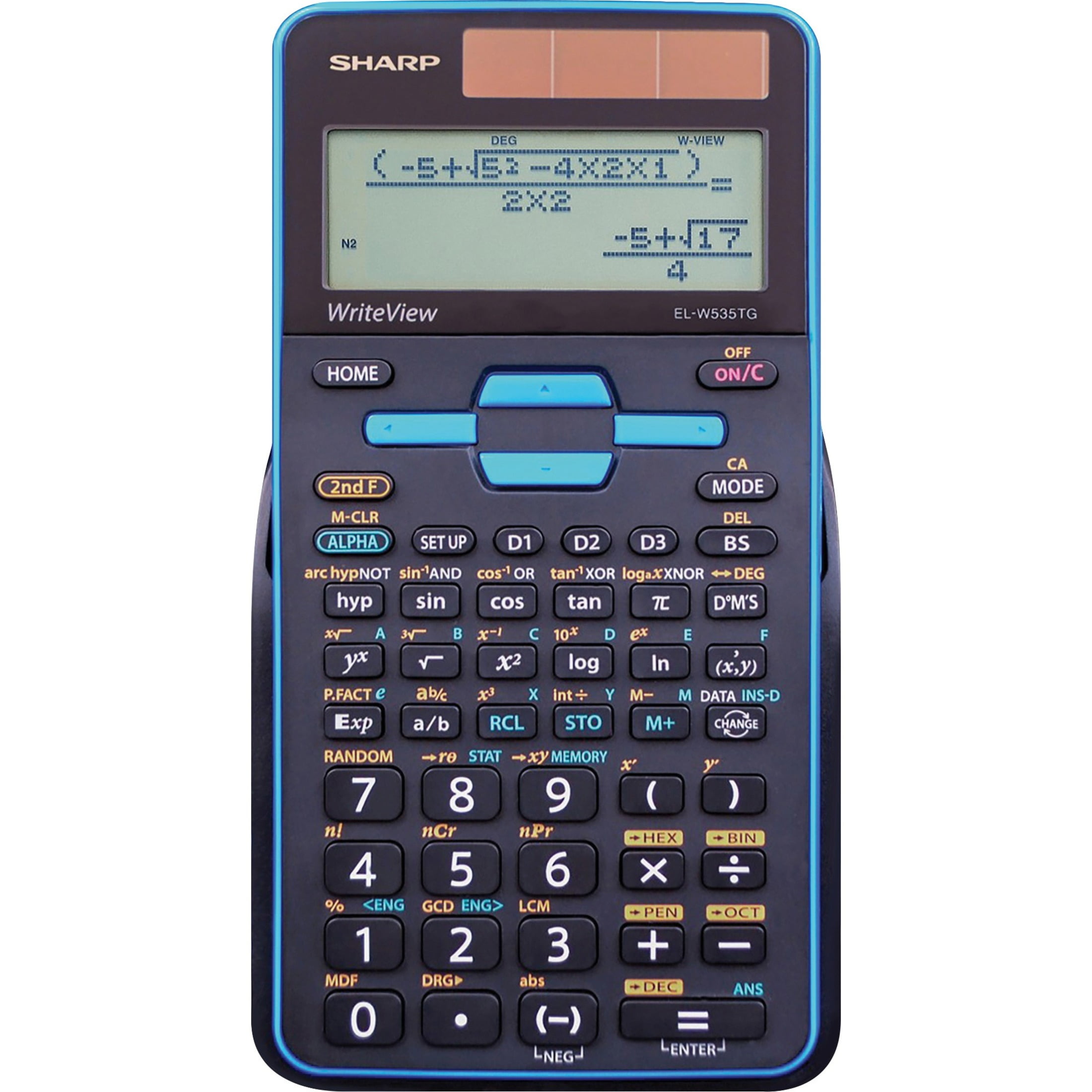 Sharp Calculators EL-W535TGBBL Scientific Calculator with WriteView Display (Black, 16-Digit) 67lr1