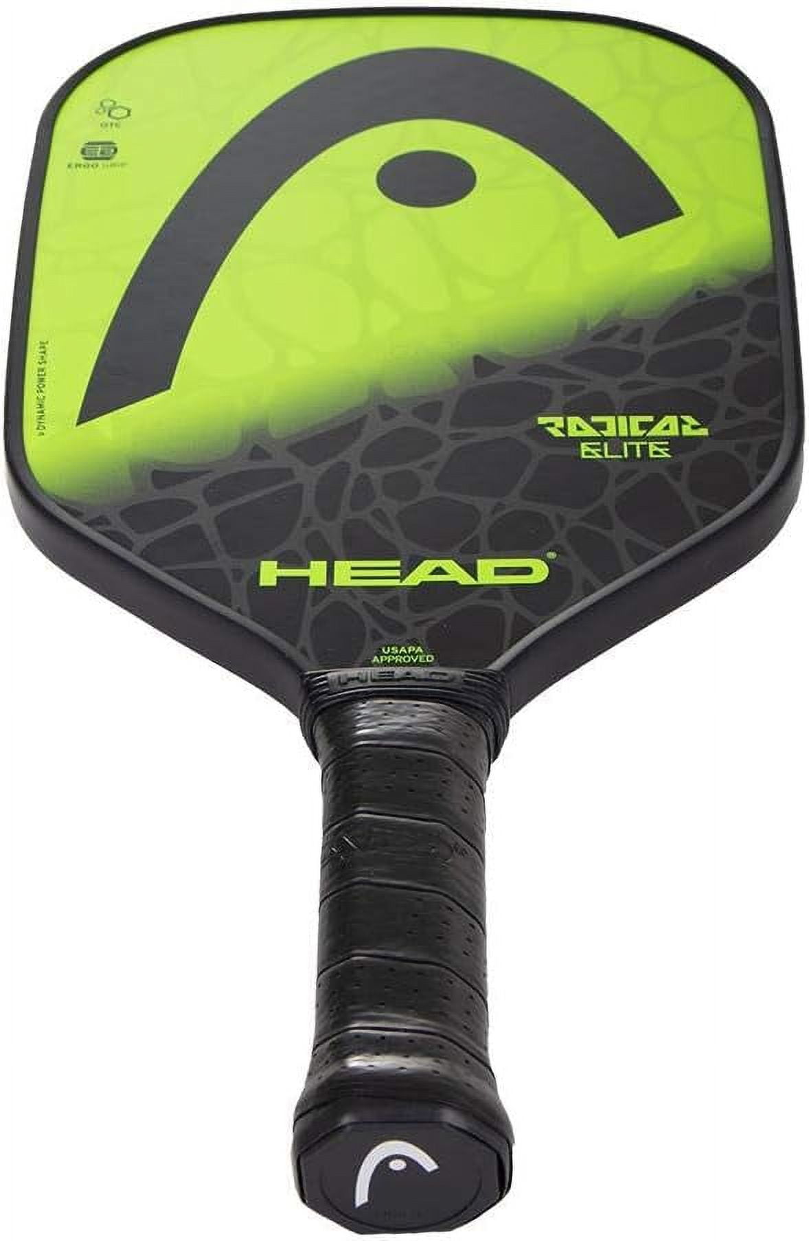 HEAD Radical Elite Pickleball Paddle (Black, 8.1 oz) rrh9b