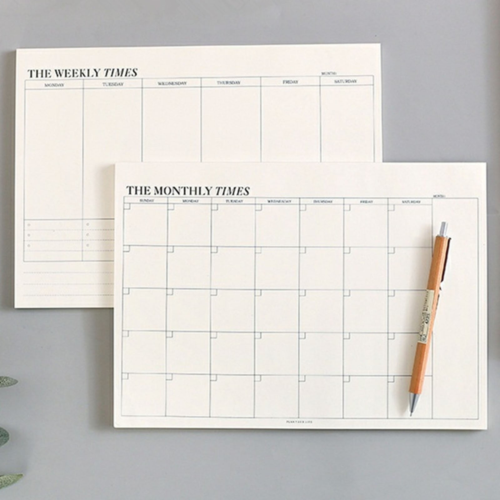 Xuyyia Undated Monthly Planner Notepad, Tear-Off Calendar Sheet for Holiday Scheduling (White, 9.64x6.89 in, 60 Sheets) ioqxo