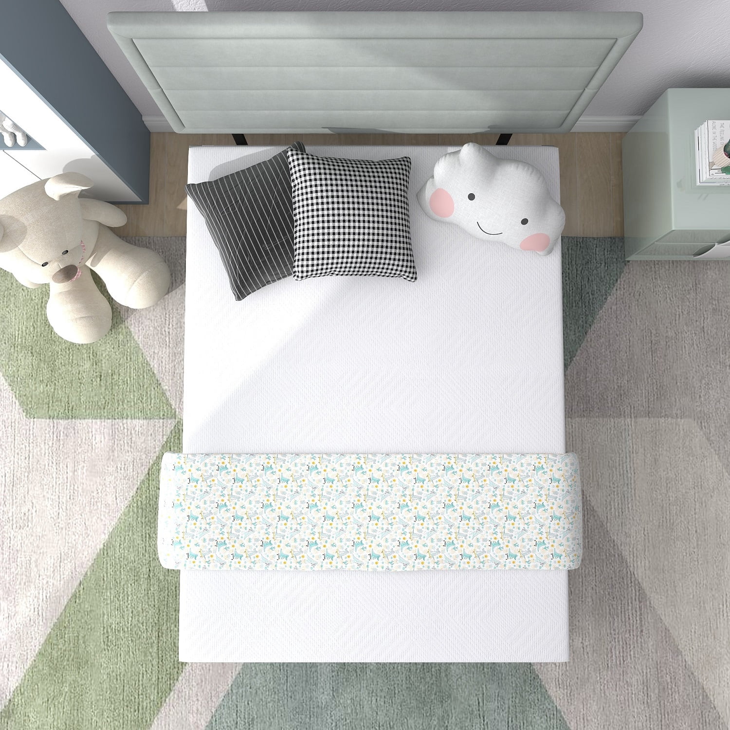 Beddle Full Mattress (6 in Medium Firm Gel Memory Foam, White, 54 in x 75 in) v30b0