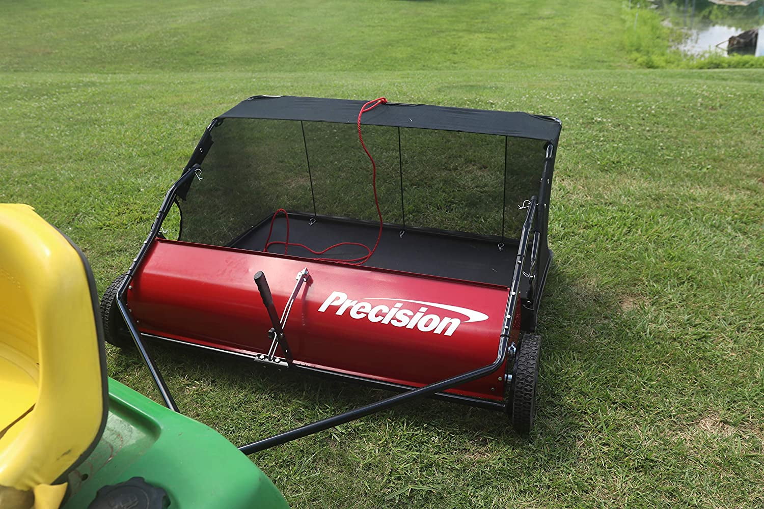 Precision Products Tow Behind Lawn Sweeper, Heavy-Duty Steel Frame (48 in) iugzy