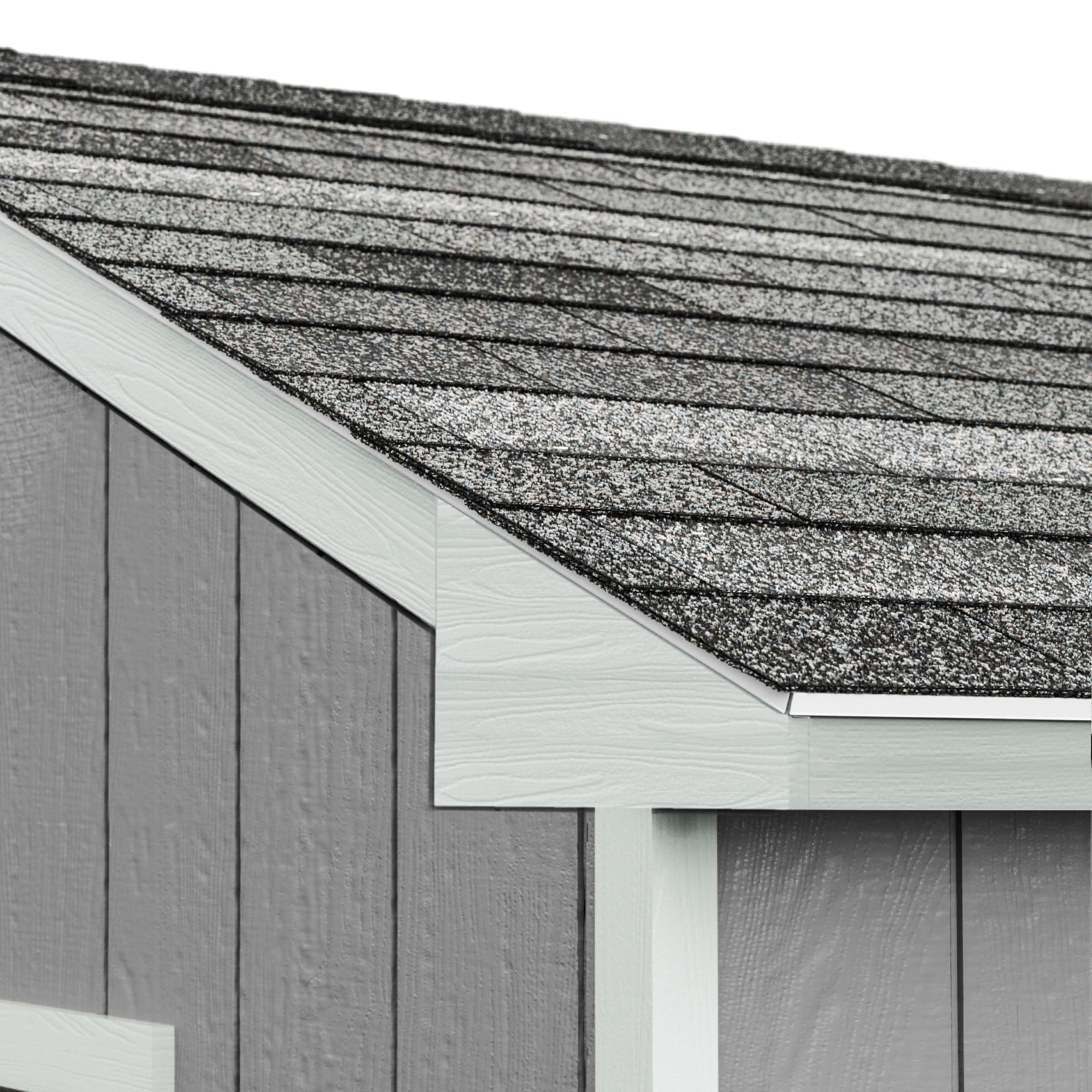 Handy Home Products Cumberland Outdoor Wood Shed Kit with Smartside (Brown, 10 ft. x 16 ft.) 81xri