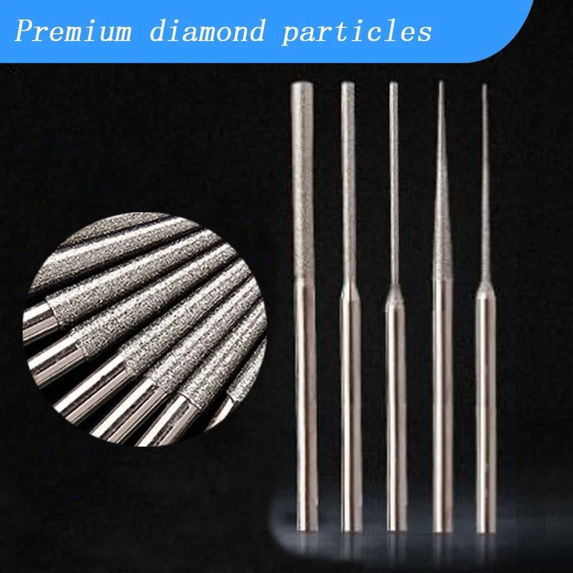 KLYNE Diamond Burr Drill Bit Set for Rotary Tools (20 Pieces) lst4v