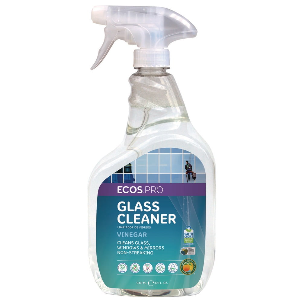 ECOS Proline Glass Cleaner Spray, Vinegar Scented Streak-Free Formula (32 fl oz, 6 Pack) 540zs