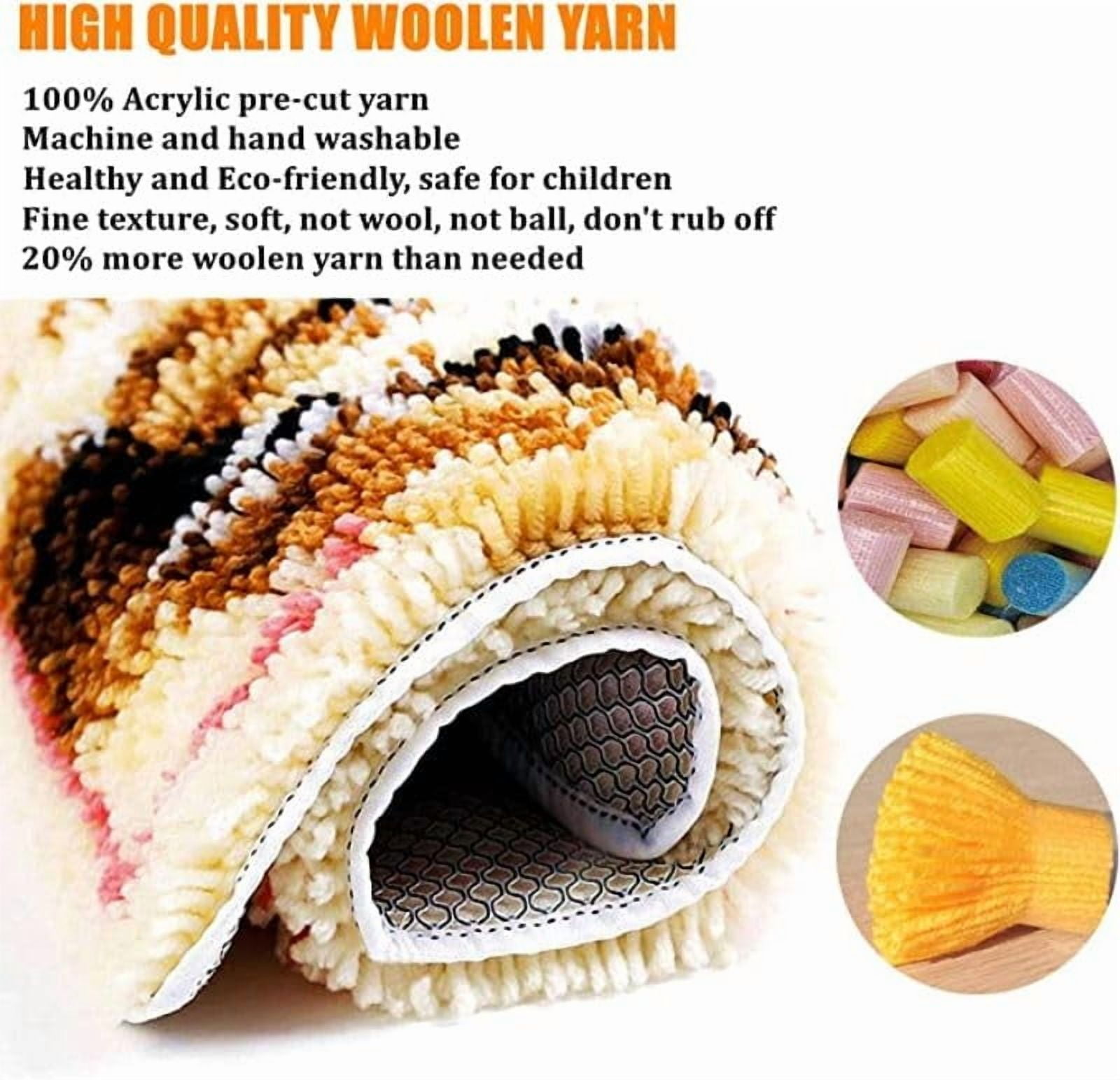 Dreamcatcher Latch Hook Pillow Cover Kit DIY Needlework Craft Set (17 in x 17 in) zdvey