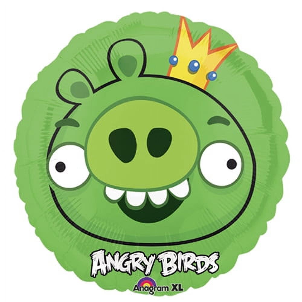 Mayflower Distributing Angry Birds Green Pig Foil Balloon (Green, 18 in) i6kxo