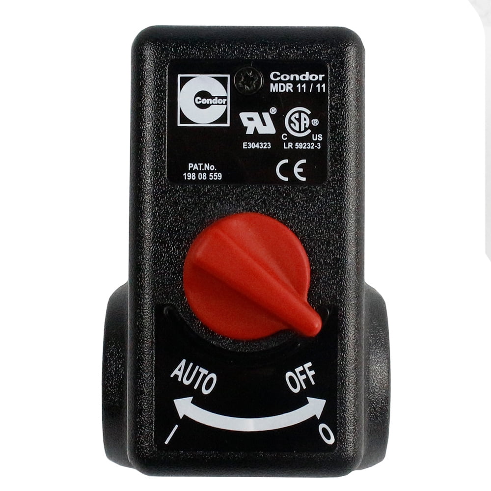 Condor MDR 11 Air Pressure Switch 1/4 in FNPT 4-Port Square (160/200 PSI) 2disc