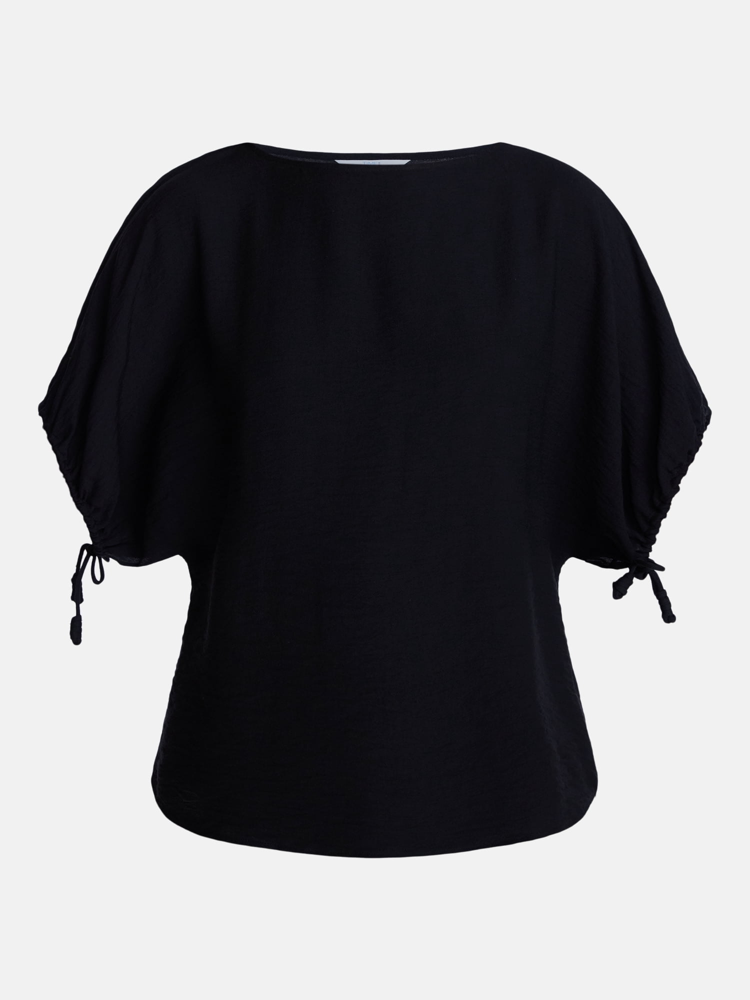 Time and Tru Women's Dolman Sleeve Top Relaxed Fit Crewneck Shirt (Black, XS) xd5t1