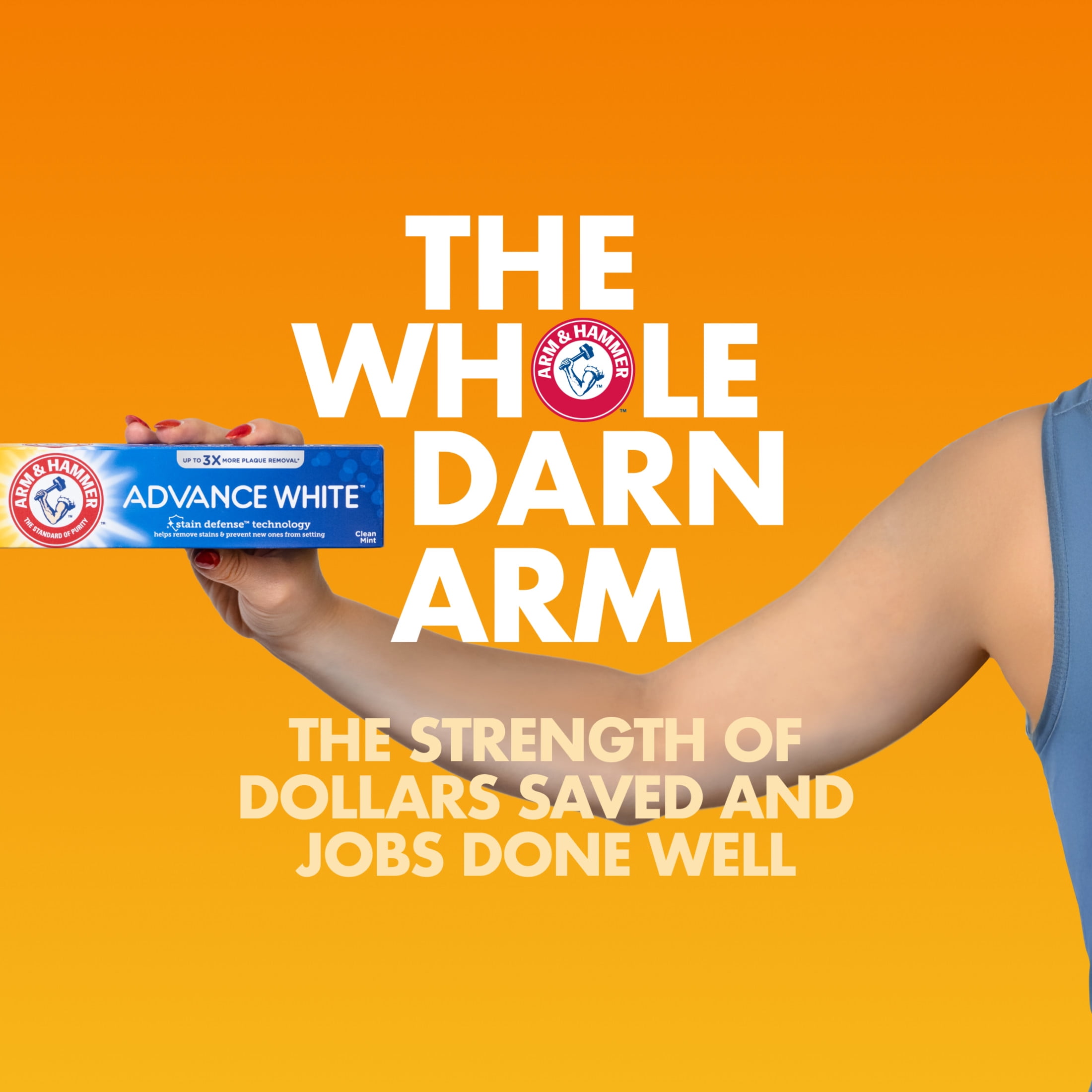 ARM & HAMMER Advance White Extreme Whitening Toothpaste, Fluoride Anticavity Formula (Clean Mint, 6 oz) i4ab0