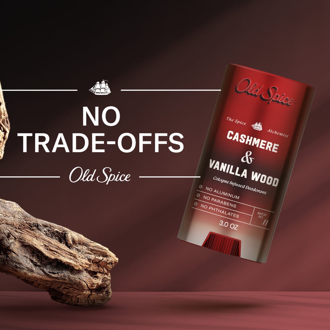 Old Spice Men's Deodorant Spice Alchemist Collection, Cashmere & Vanilla Wood (3 oz) 0hjl7