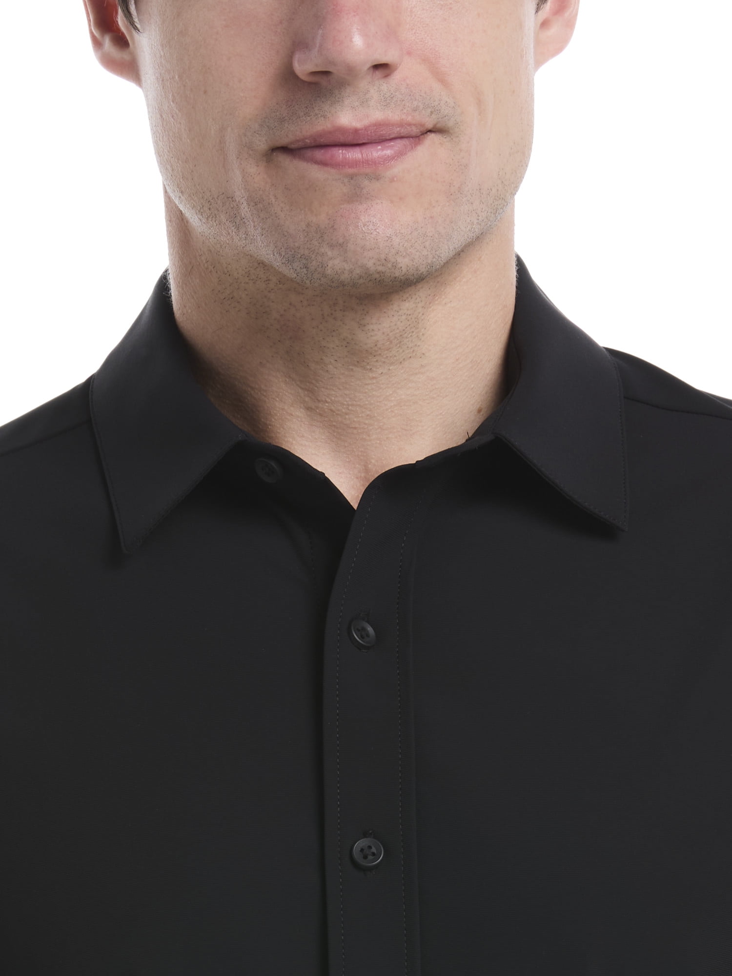 Ben Hogan Men's Performance Long Sleeve Button-Down Golf Shirt (Black, S) 0ukek