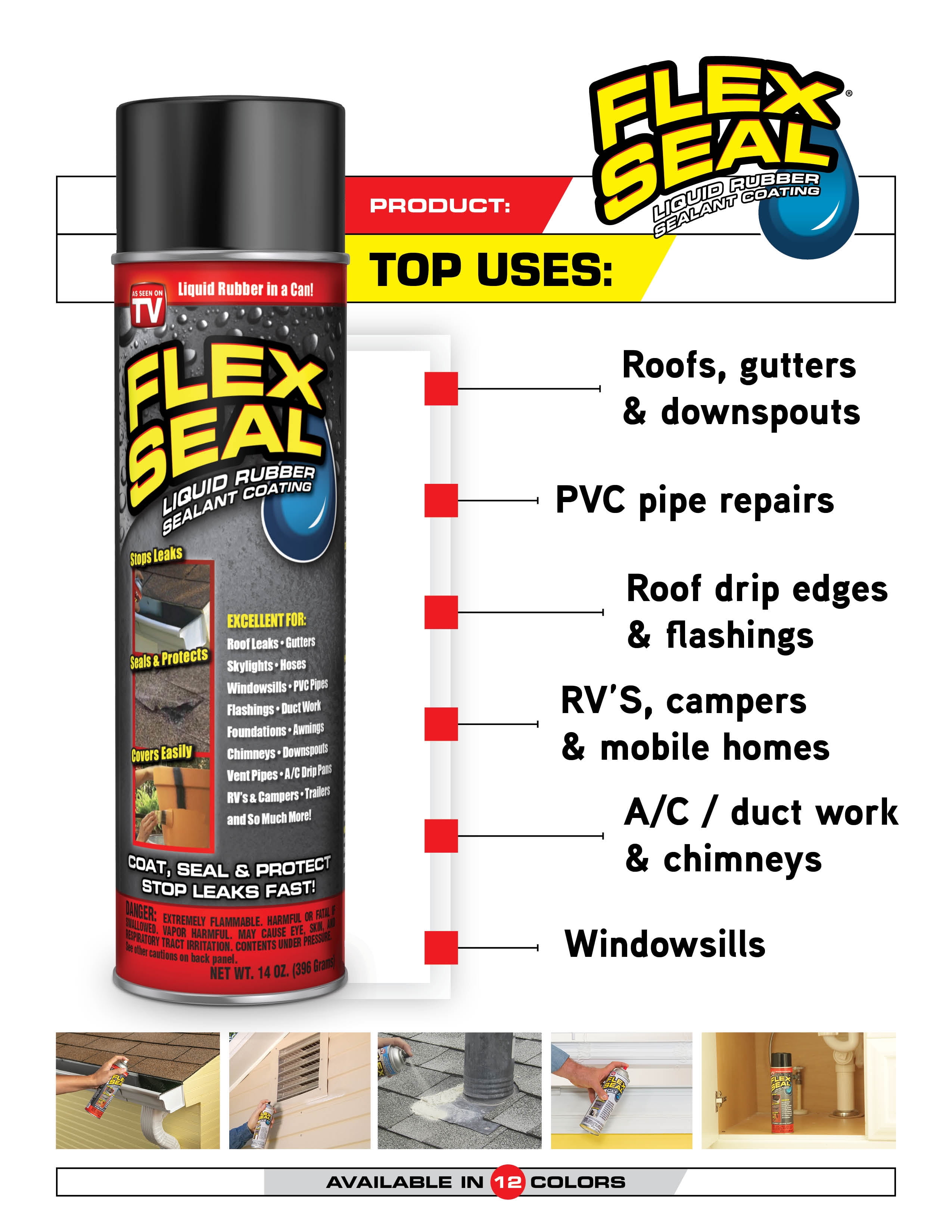 Flex Seal Liquid Rubber Marine Sealant Coating (Clear, 5 oz) ap8r3