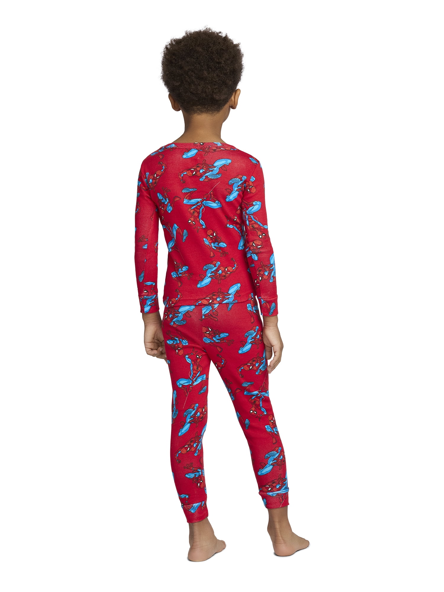 Spider-Man Toddler Long Sleeve Pajama Set (Red, 2T) 9vn84