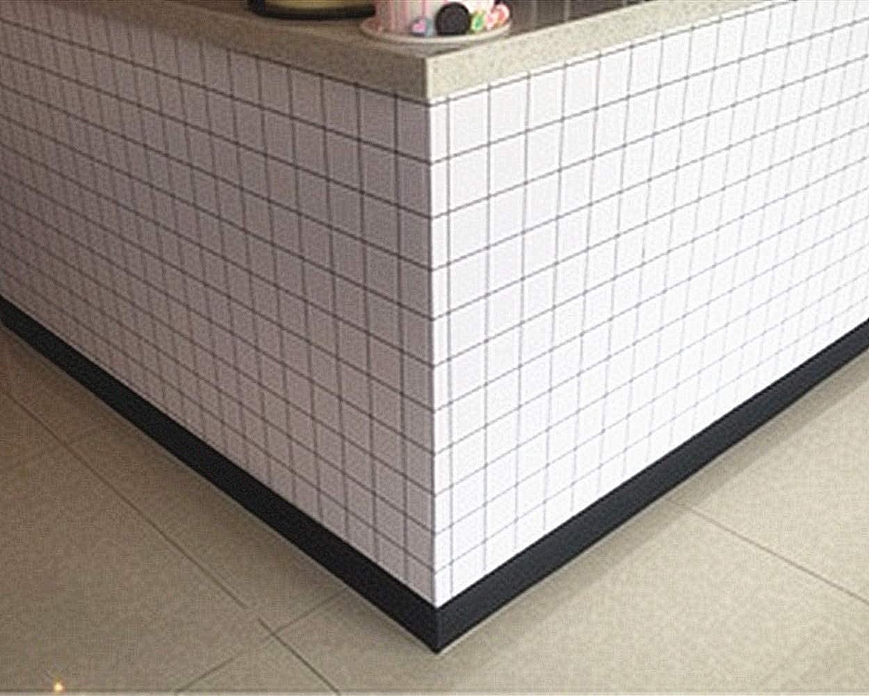 REDODCO Peel and Stick Wood Grain Wallpaper Border, Waterproof Self-Adhesive Decorative Wall Trim (Black, 3.9 in x 32.8 ft) eyred