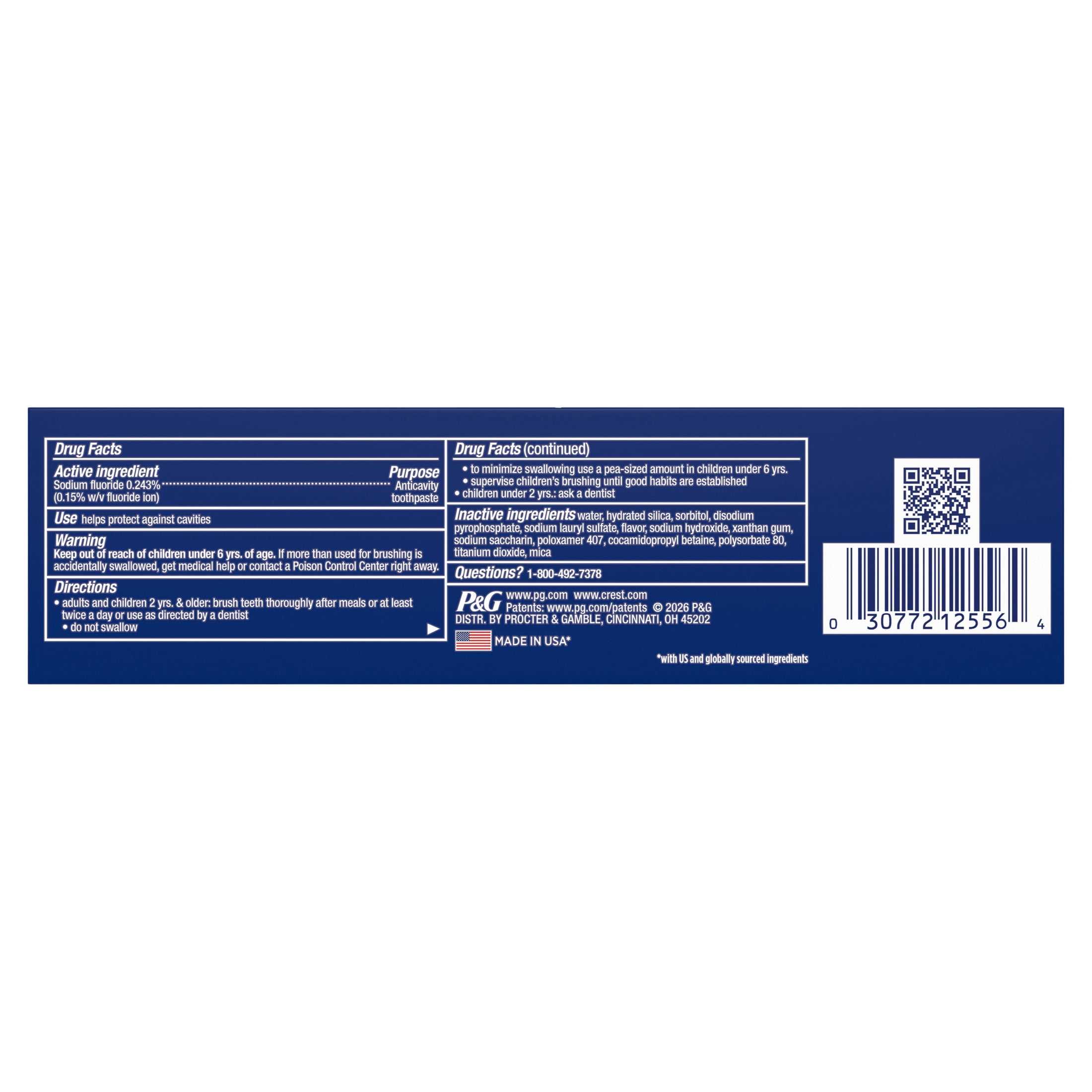 Crest 3D White Advanced Glamorous White Whitening Toothpaste (White, 3.3 oz) l7uh2